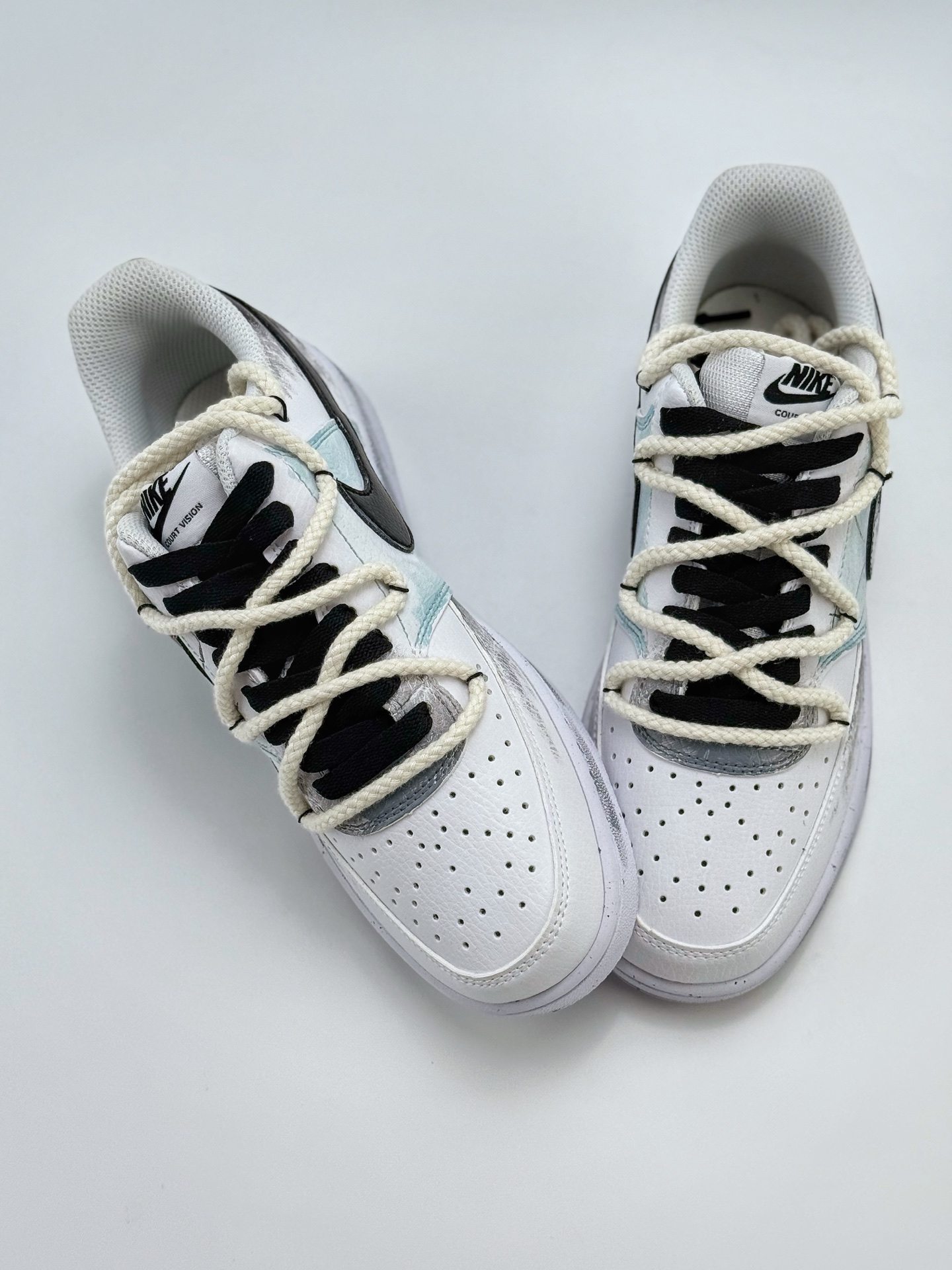 260 Nike Court Vision Low 星际空间 白灰蓝 休闲运动板鞋  DH2987-088