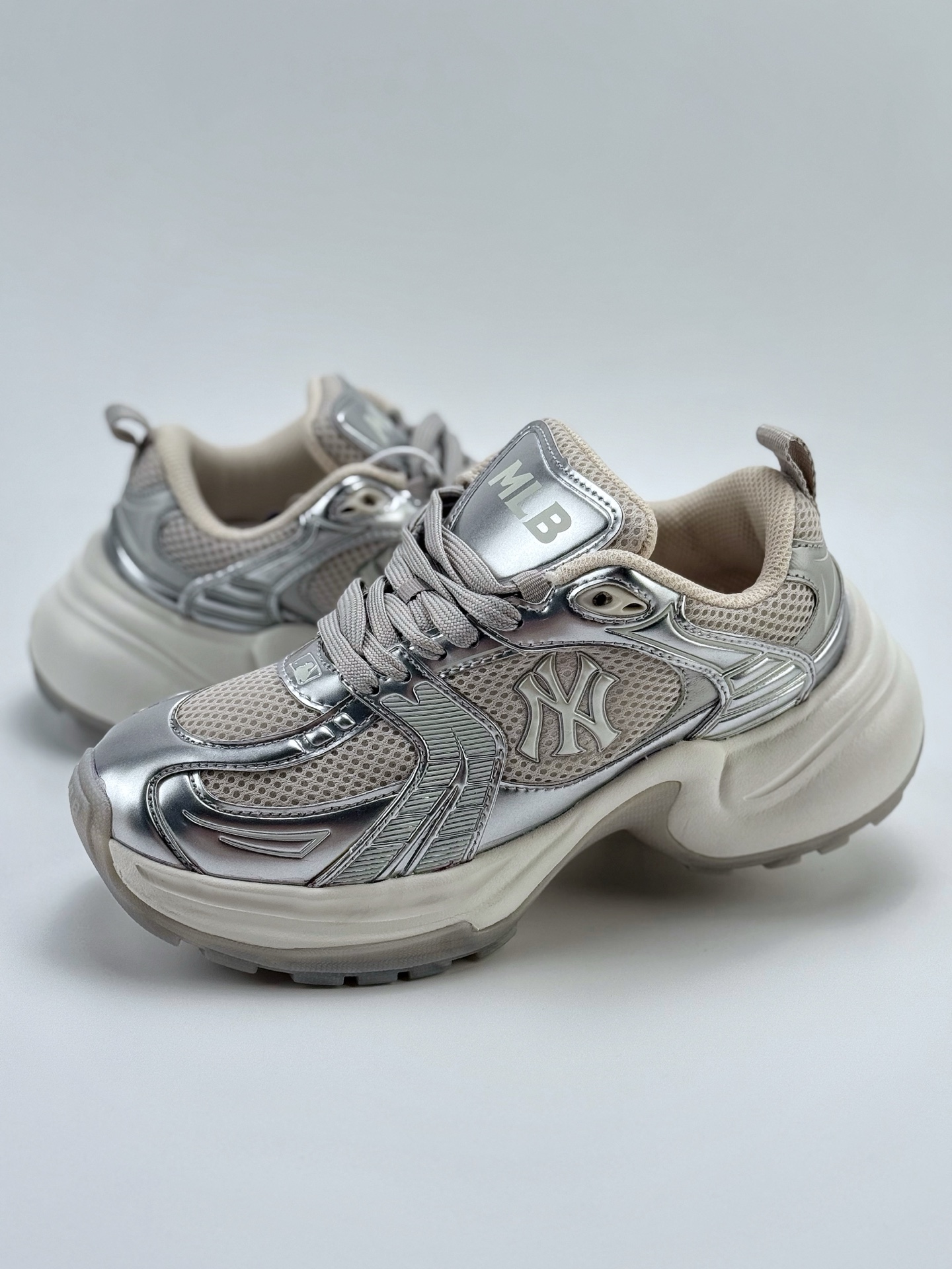 200 NY美国榄球洋基队 x MLB Chunky Runner Basic  厚底老爹厚底休闲运动慢跑鞋  3ASHW05N