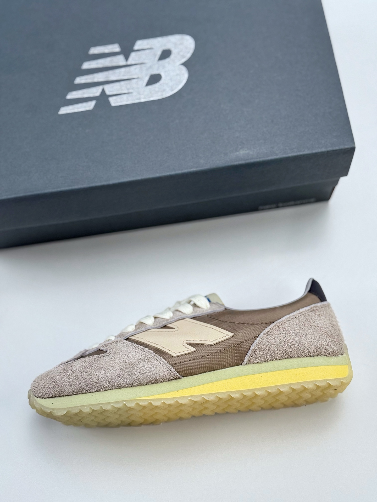 170 New Balance NB471 纯原系列 471系列织物牛剖层革生活休闲鞋  U471GR