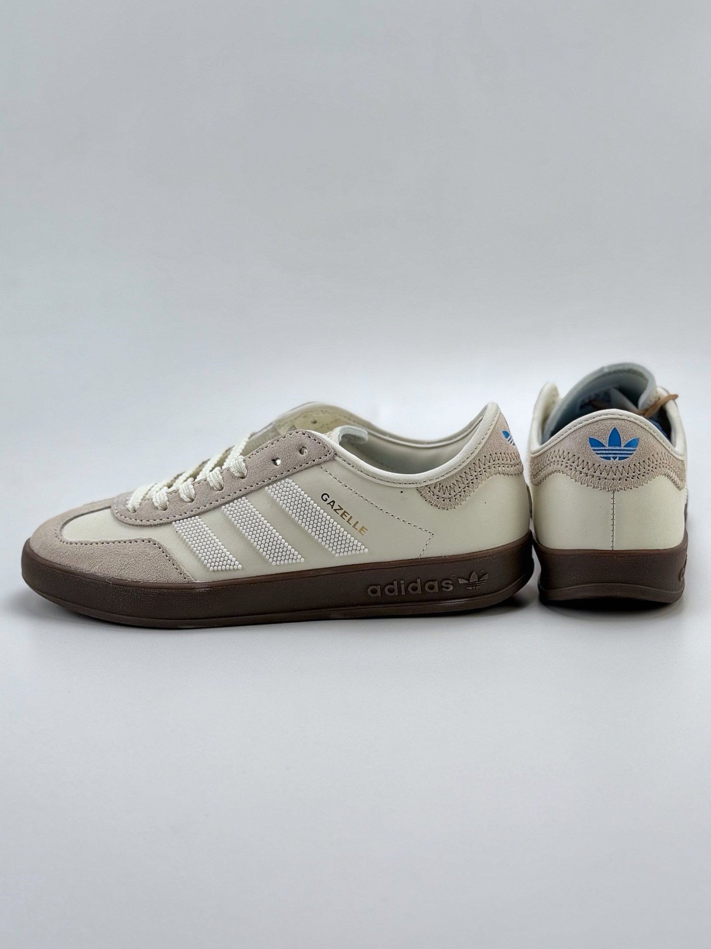 150 adidas Originals Gazelle x CLOT 米色 三叶草休闲防滑耐磨低帮板鞋  IH3719