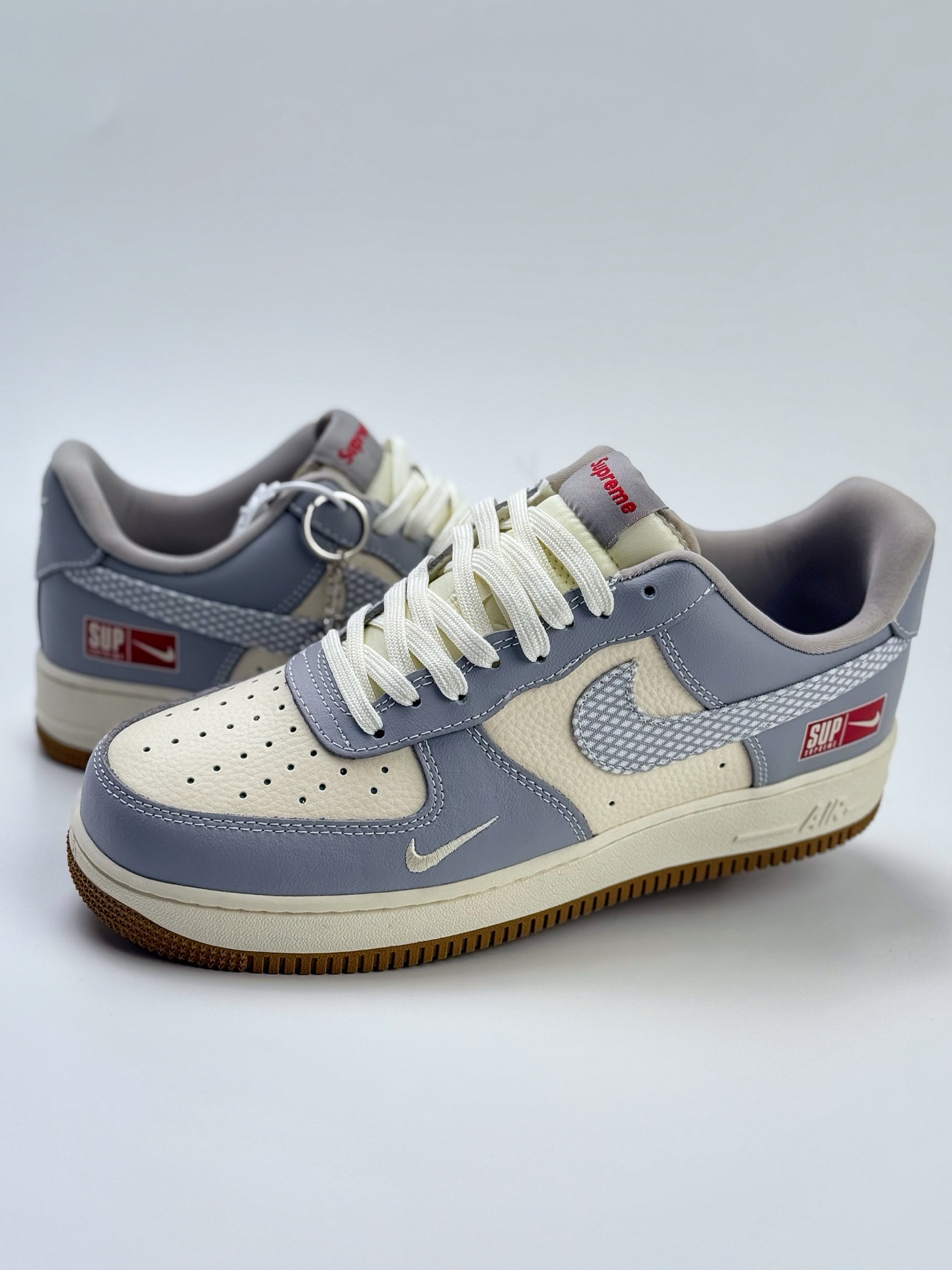 260 Nike Air Force 1 Low 07 x Supreme 白蓝小钩  KK1988-075
