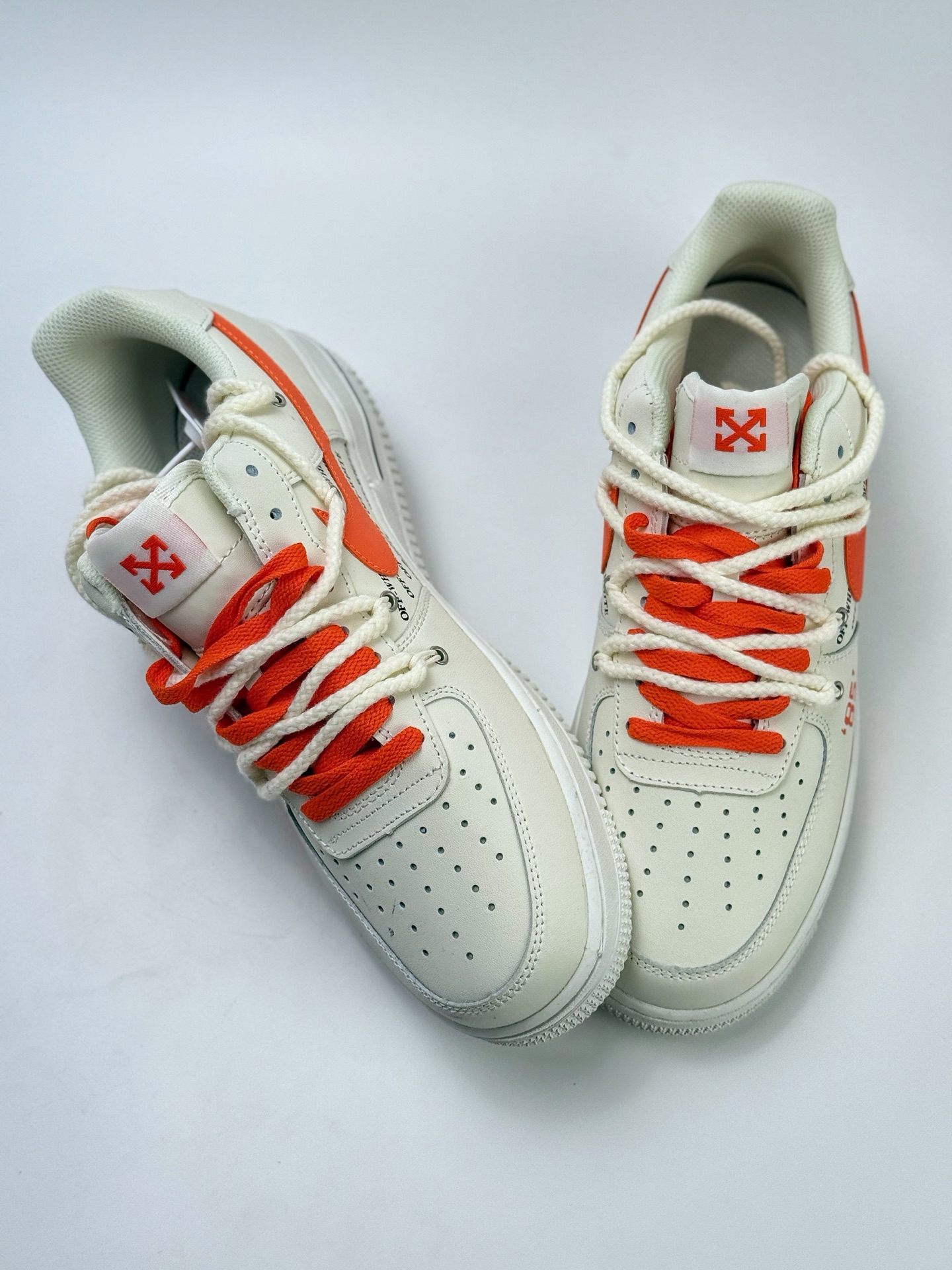 260 Nike Air Force 1 Low 07 x OFF-WHITE 白橙绑带  TX-589022