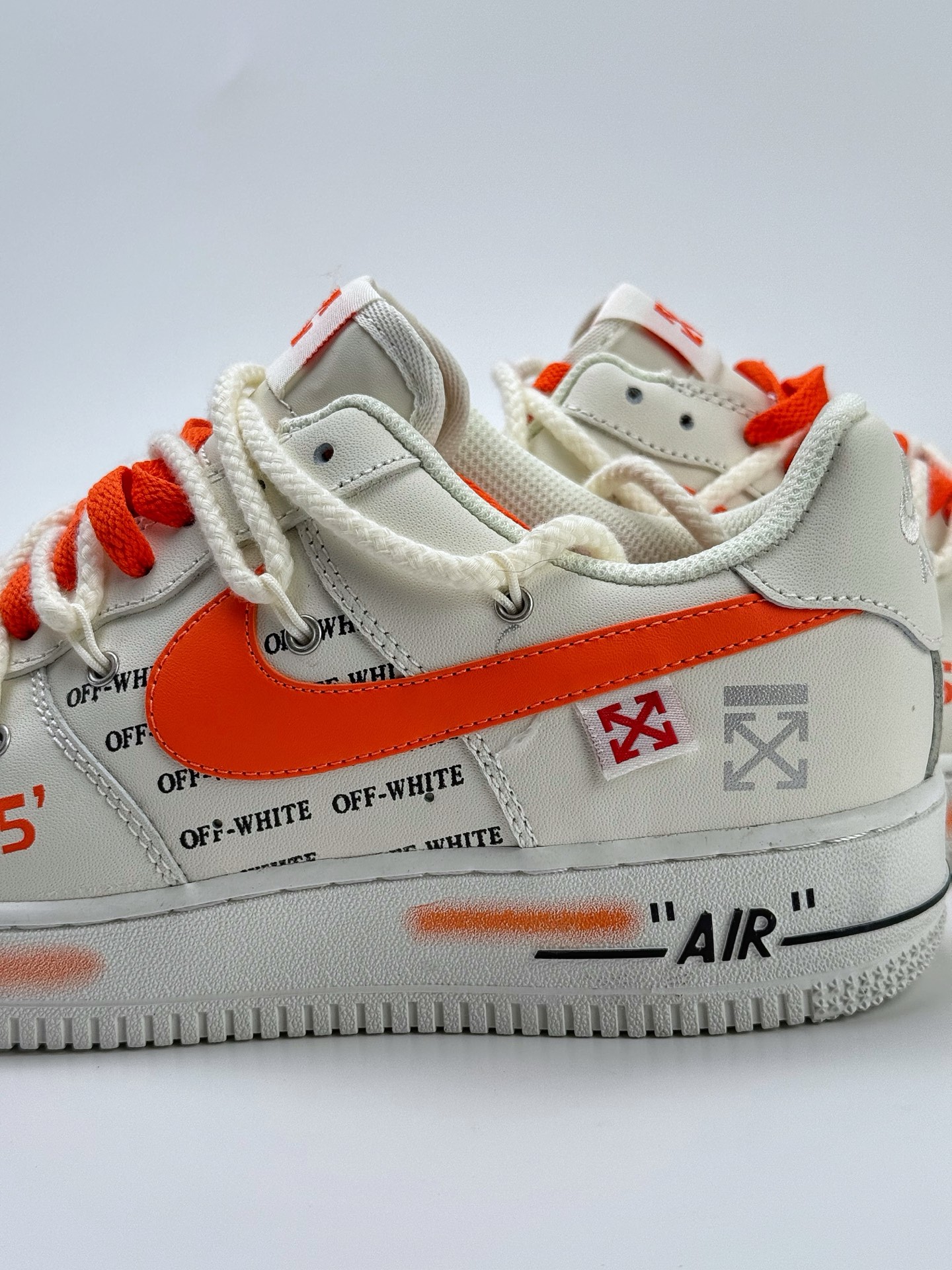 260 Nike Air Force 1 Low 07 x OFF-WHITE 白橙绑带  TX-589022