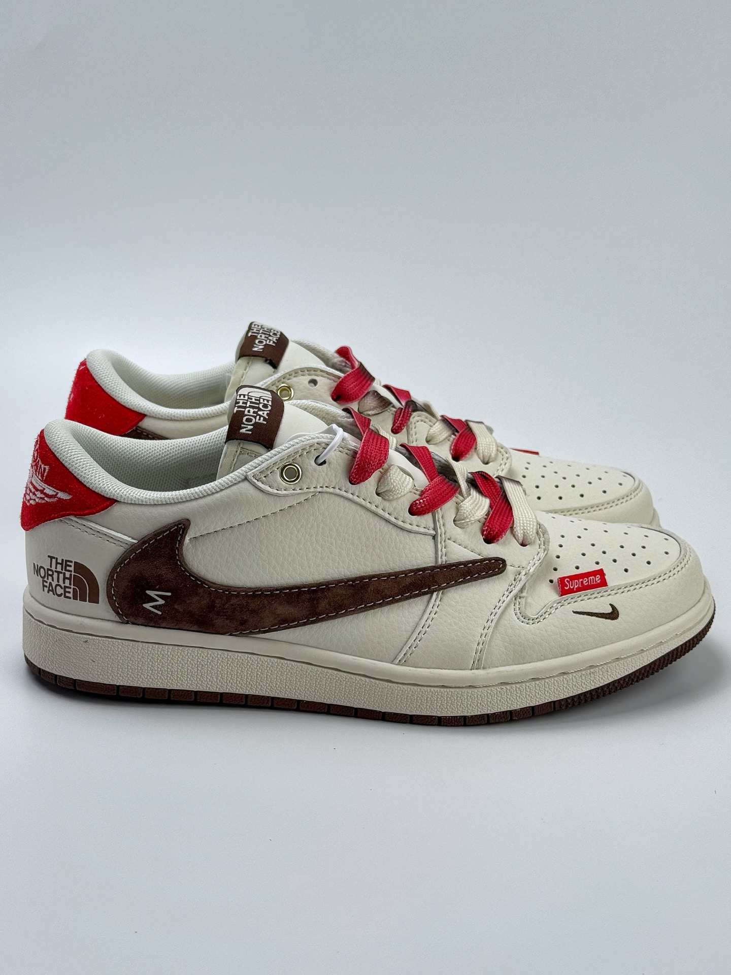 280 Travis Scott x Nike Air Jordan 1 Low x The North Face Air Jordan 1 Low 反转白棕小钩倒钩  FC1688-213