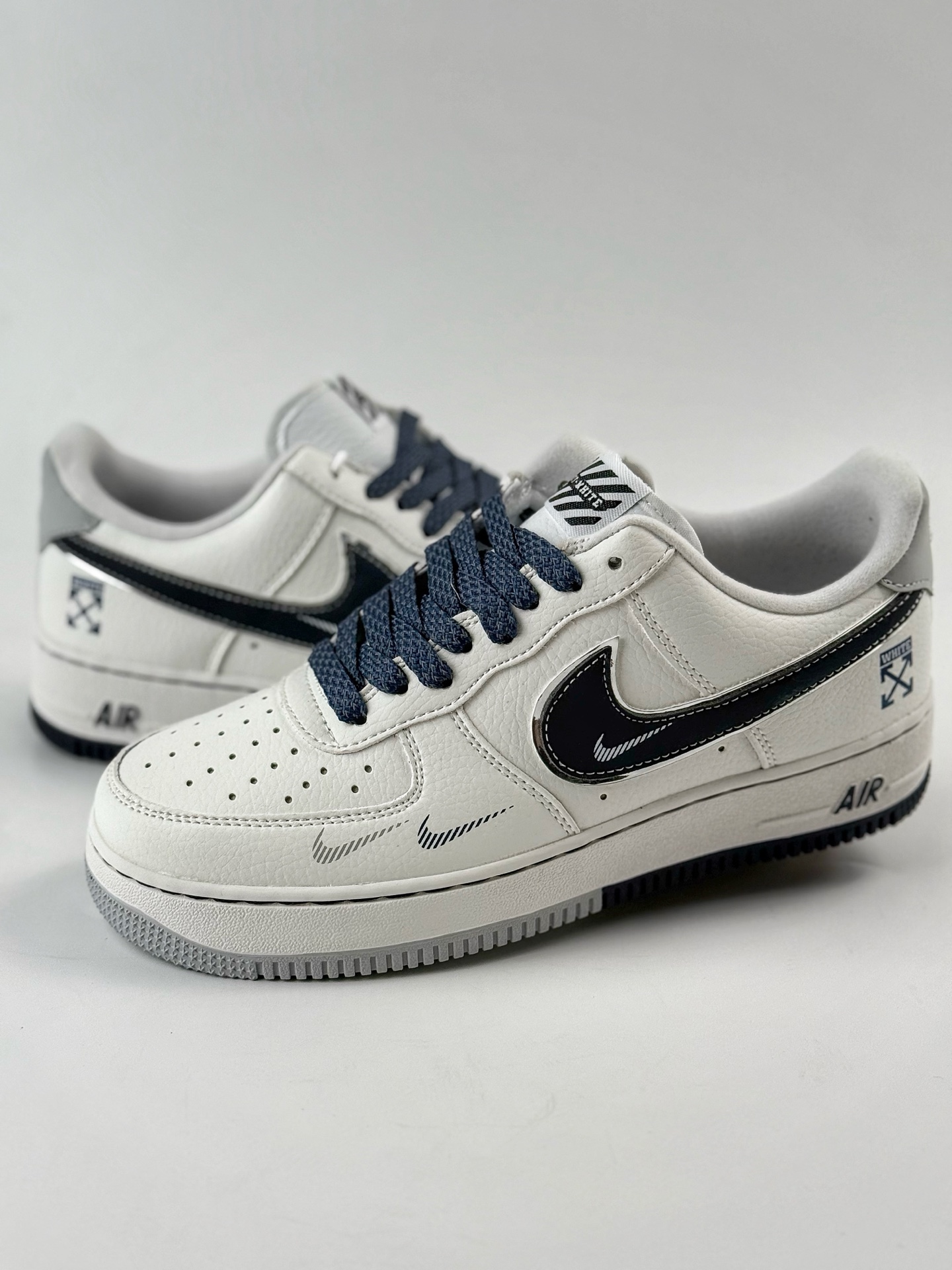 220 Nike Air Force 1 Low 07 x OFF-WHITE 白蓝小钩 DQ6628-158