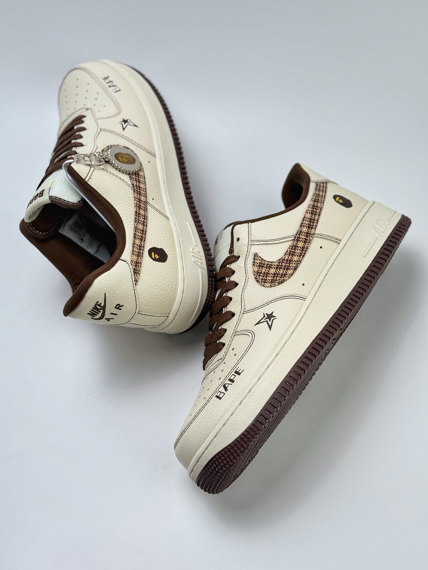 260 Nike Air Force 1 Low 07 x BAPE 白棕  DF0188-052