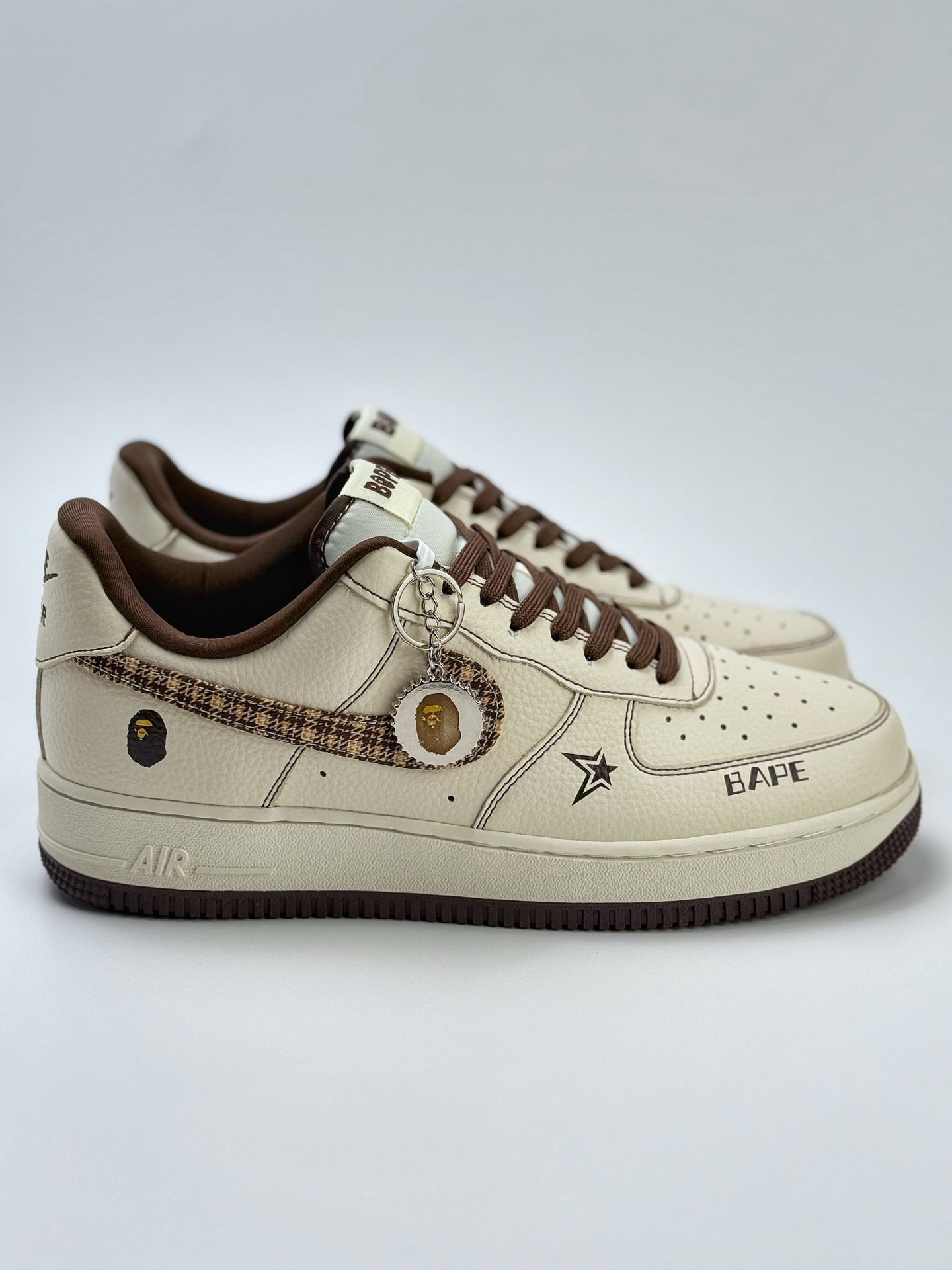 260 Nike Air Force 1 Low 07 x BAPE 白棕  DF0188-052