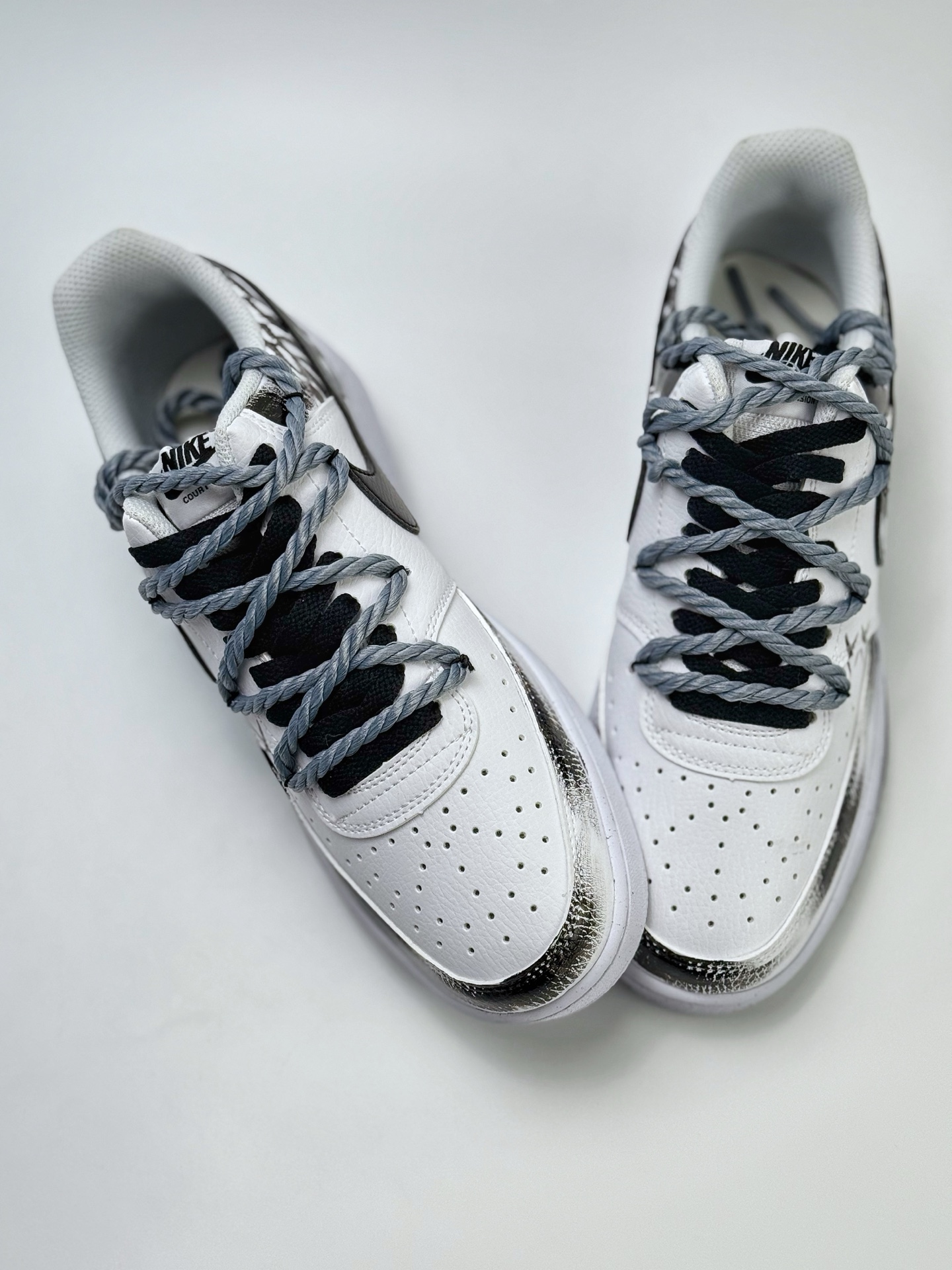 260 Nike Court Vision Low 暗黑天使 黑白色 休闲运动板鞋  DH2987-211