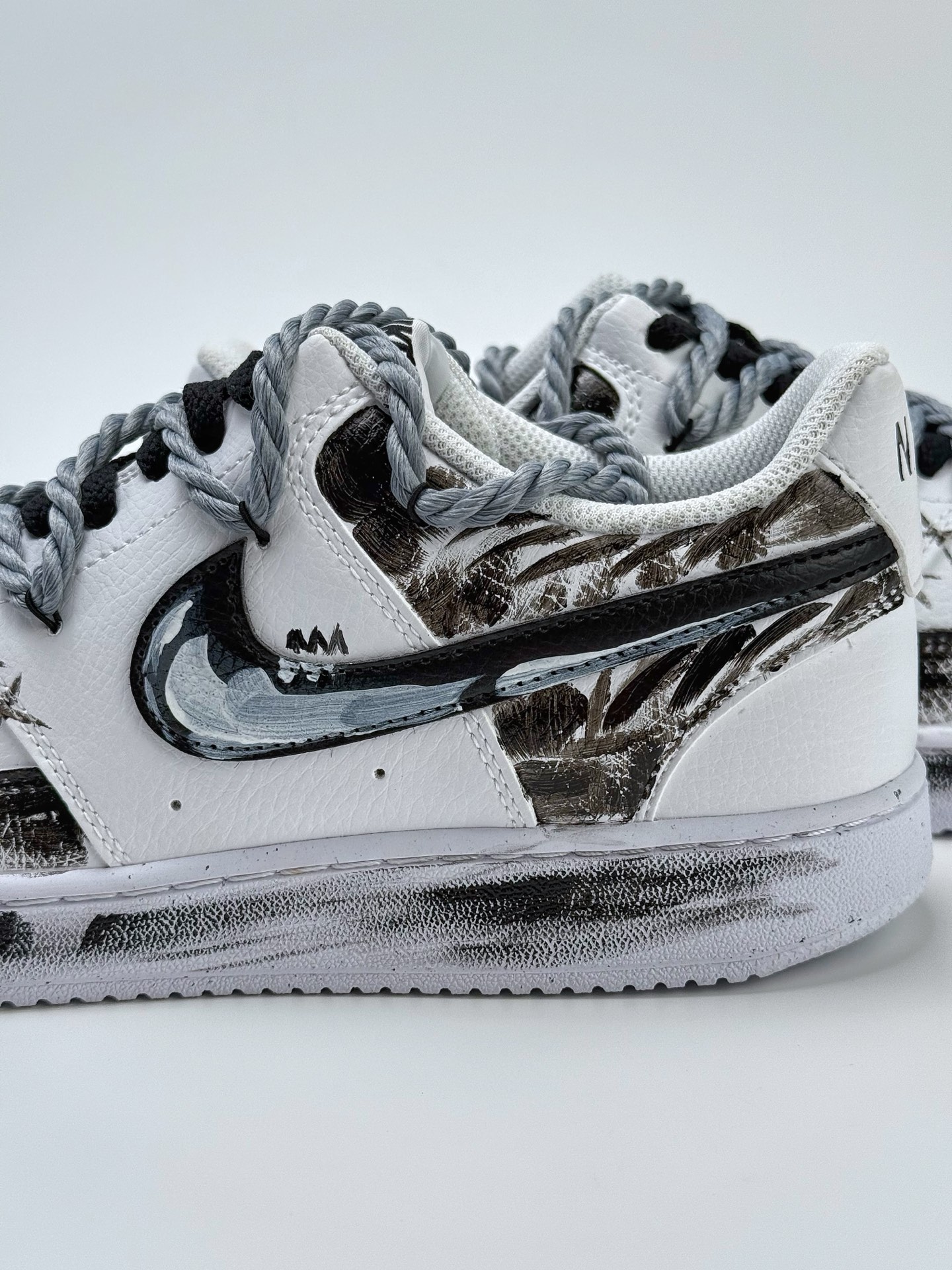 260 Nike Court Vision Low 暗黑天使 黑白色 休闲运动板鞋  DH2987-211