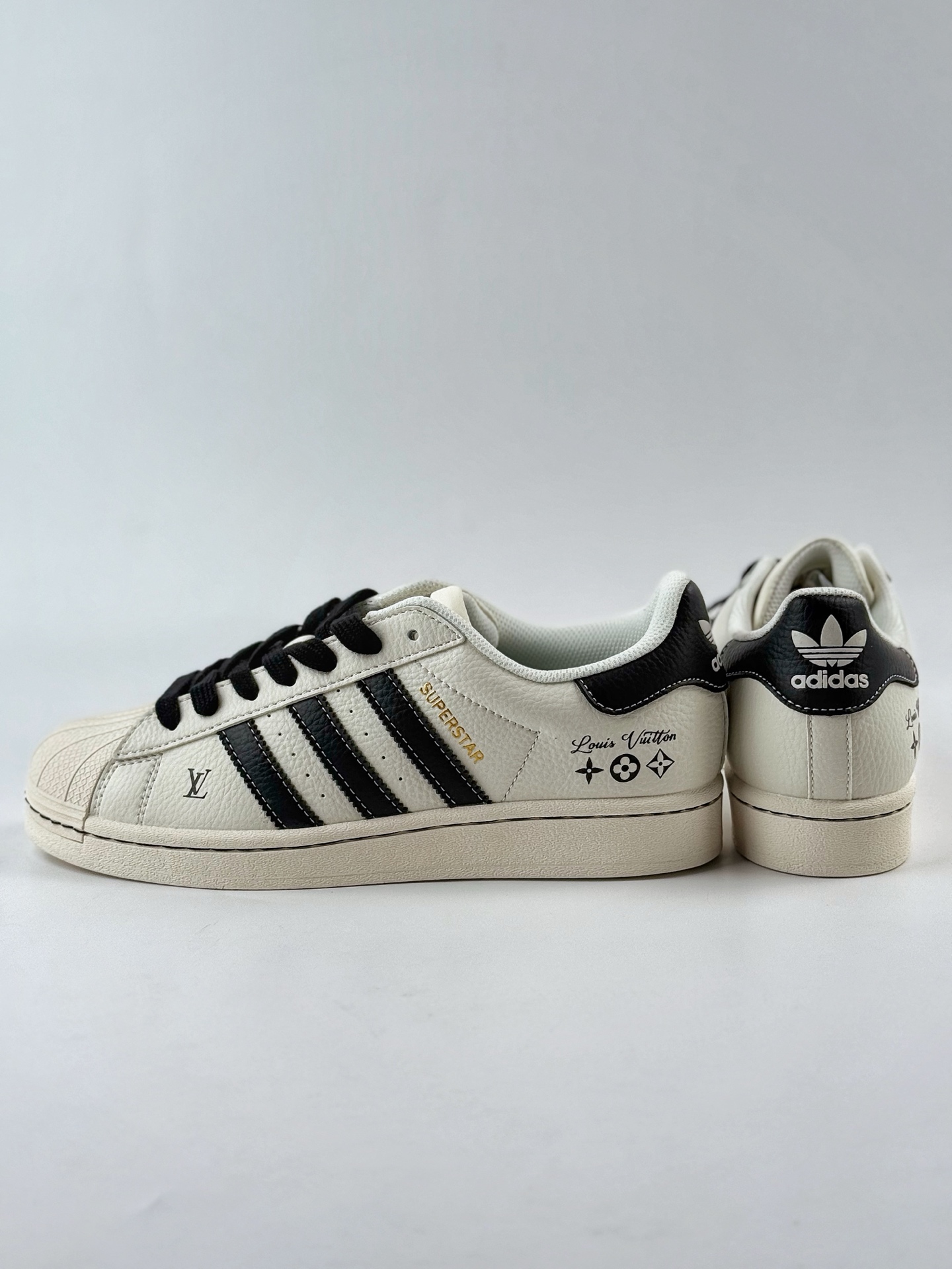 AD Originals Superstar x Louis Vuitton 白黑 JY8902