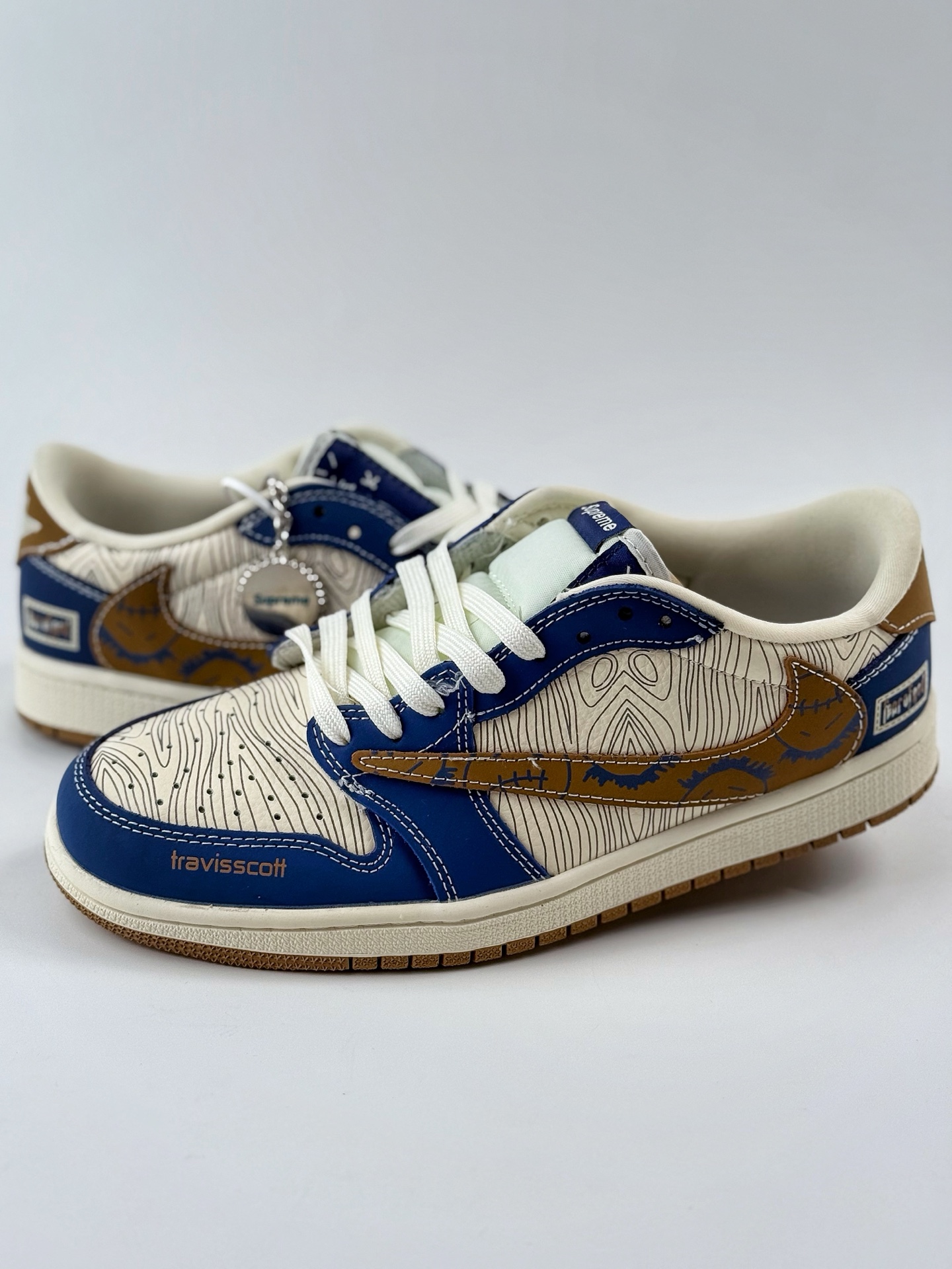 Travis Scott x Nike Air Jordan 1 Low Air Jordan 1 Low 反转白蓝棕倒钩 XS2024-007