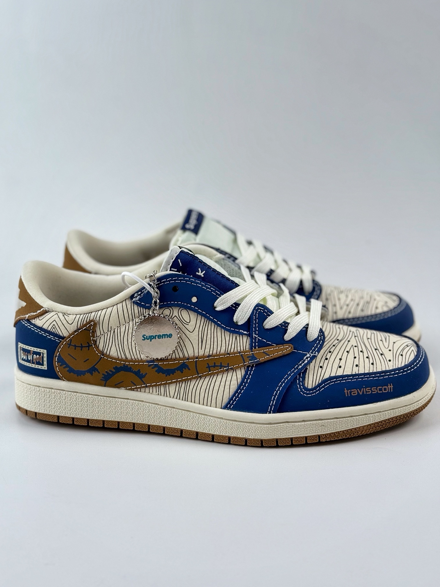 Travis Scott x Nike Air Jordan 1 Low Air Jordan 1 Low 反转白蓝棕倒钩 XS2024-007