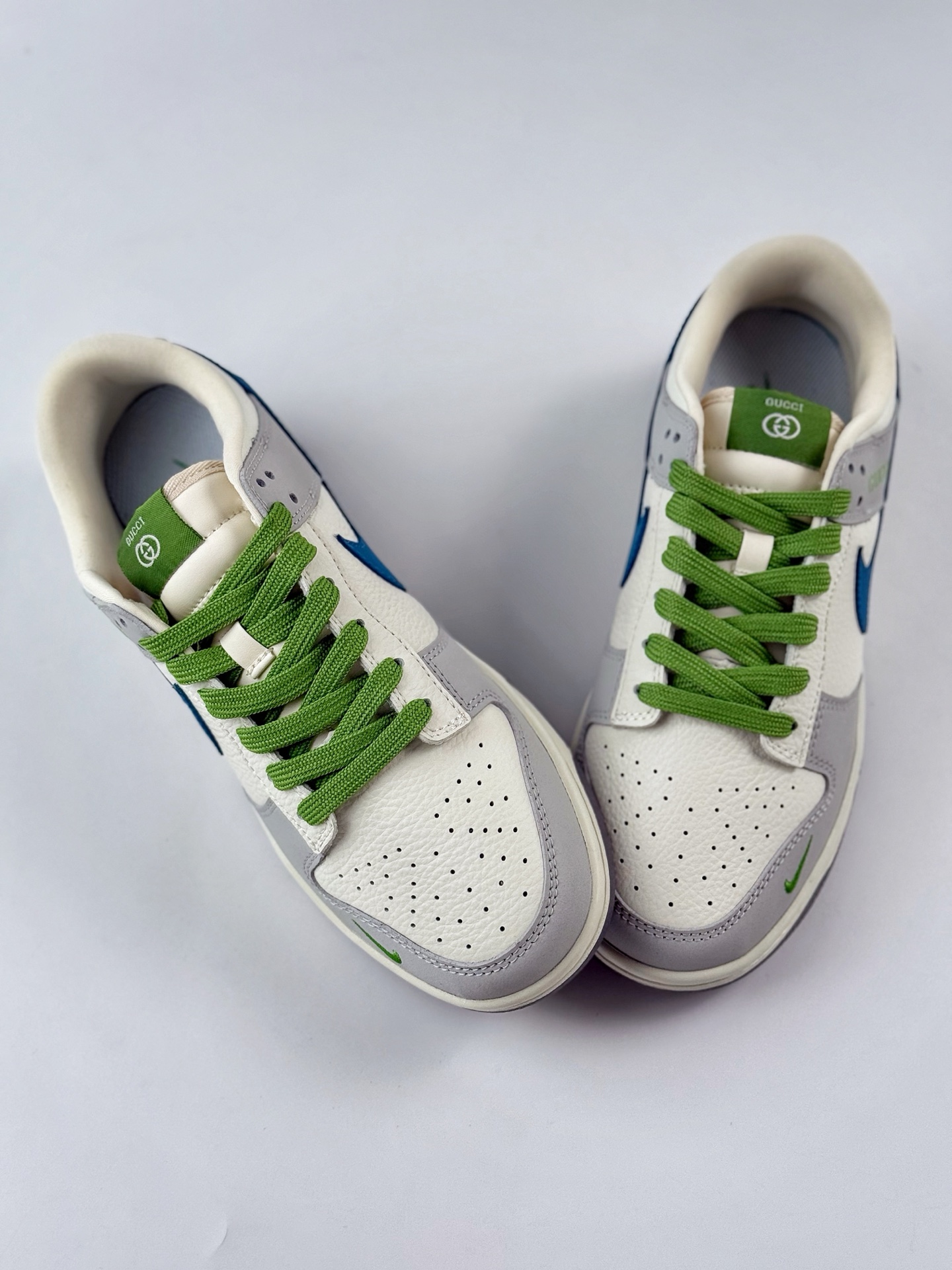 Nike SB Dunk Low x GUCCI 白灰绿小钩满天星 XY2026-154