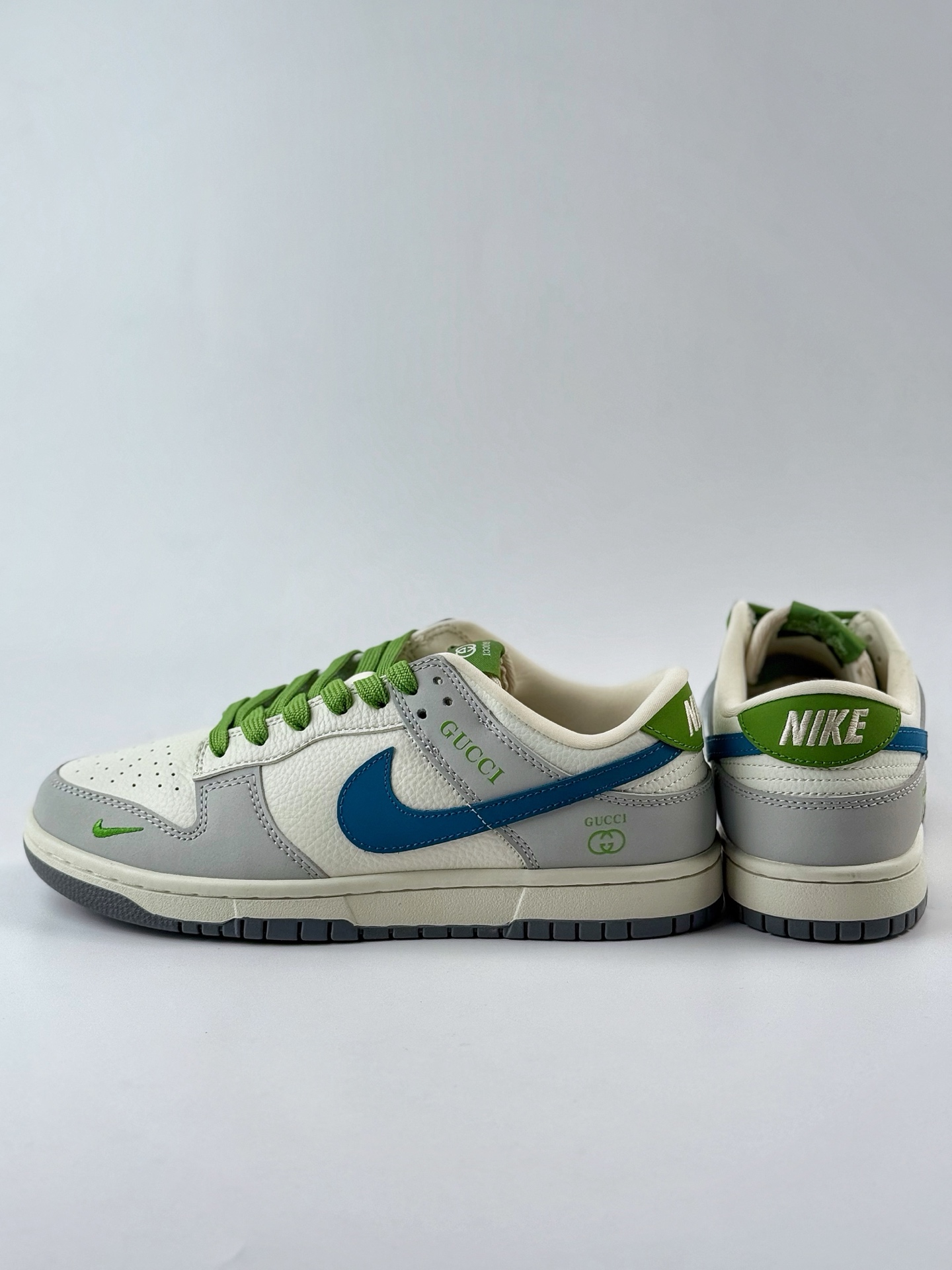 Nike SB Dunk Low x GUCCI 白灰绿小钩满天星 XY2026-154