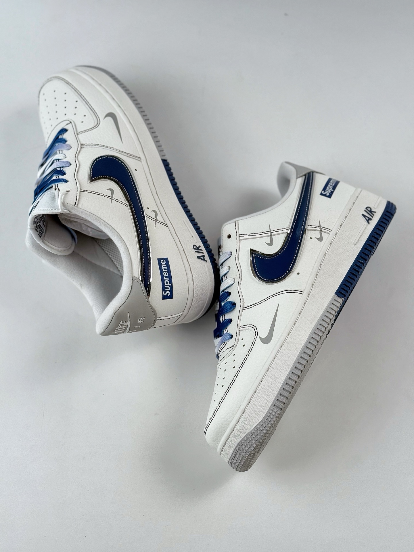 Nike Air Force 1 Low 07 x Supreme 白蓝灰三小钩 DQ6628-157