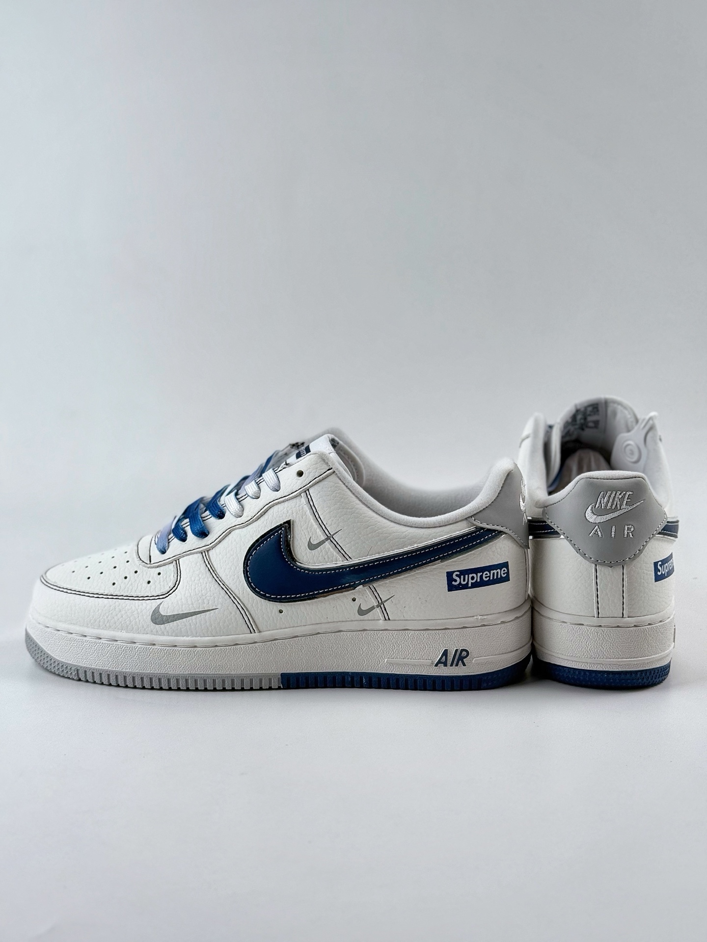 Nike Air Force 1 Low 07 x Supreme 白蓝灰三小钩 DQ6628-157