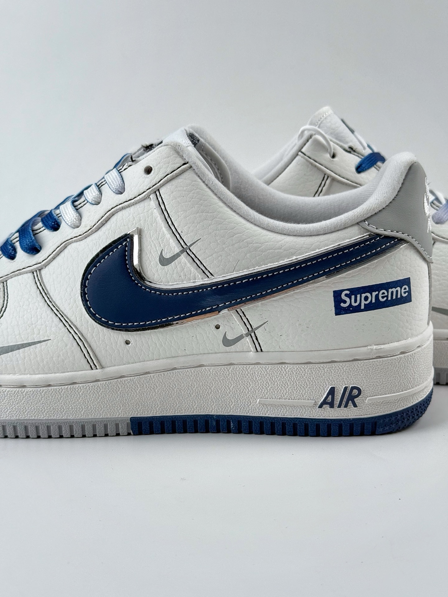 Nike Air Force 1 Low 07 x Supreme 白蓝灰三小钩 DQ6628-157
