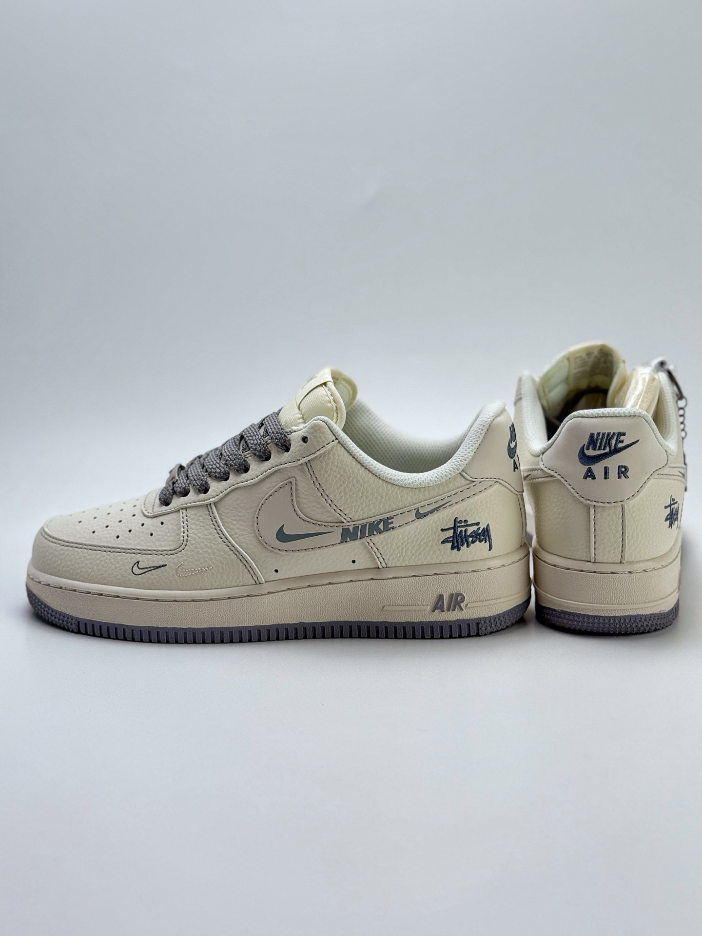 260 Nike Air Force 1 Low 07 x Stussy 白灰三小钩满天星 HH7518-064