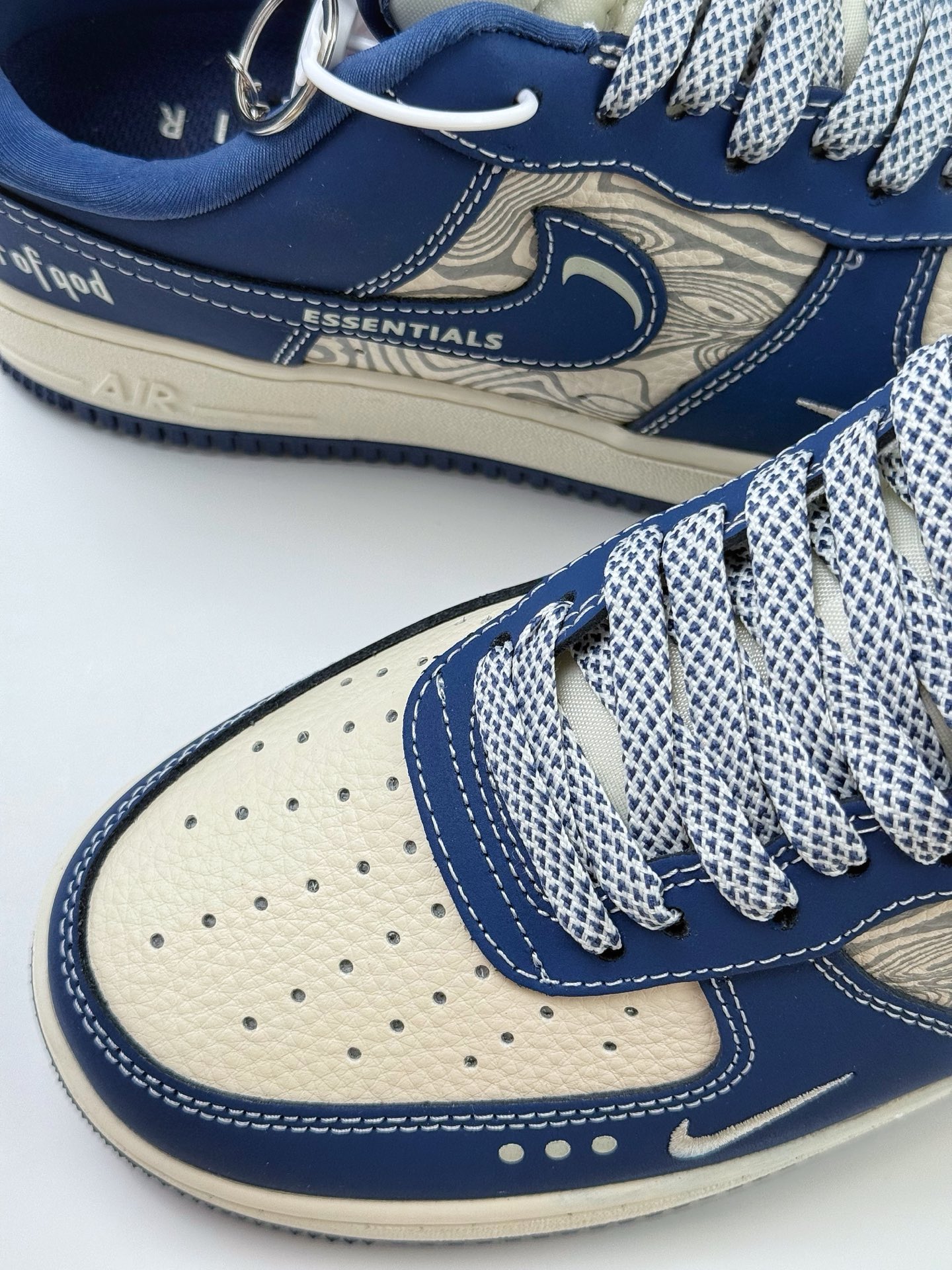 260 Nike Air Force 1 Low 07 x Fear Of God 蓝白小钩满天星 KK1988-079