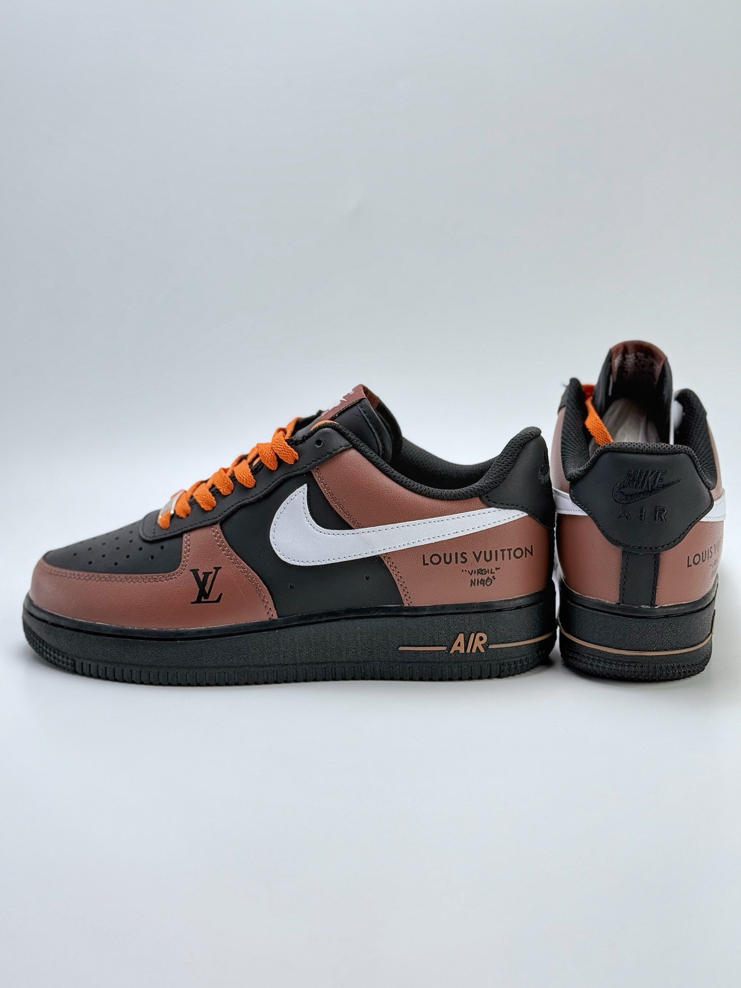 170 Nike Air Force 1 Low 07 x Louis Vuitton 黑棕白 808788-624