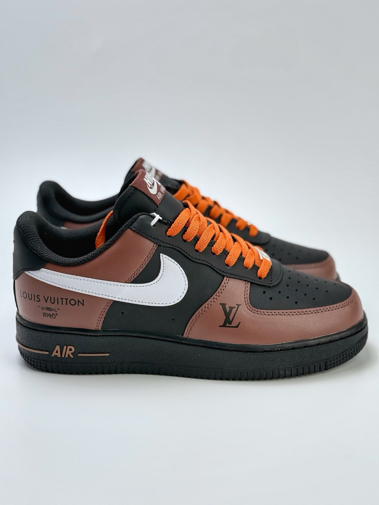 170 Nike Air Force 1 Low 07 x Louis Vuitton 黑棕白 808788-624