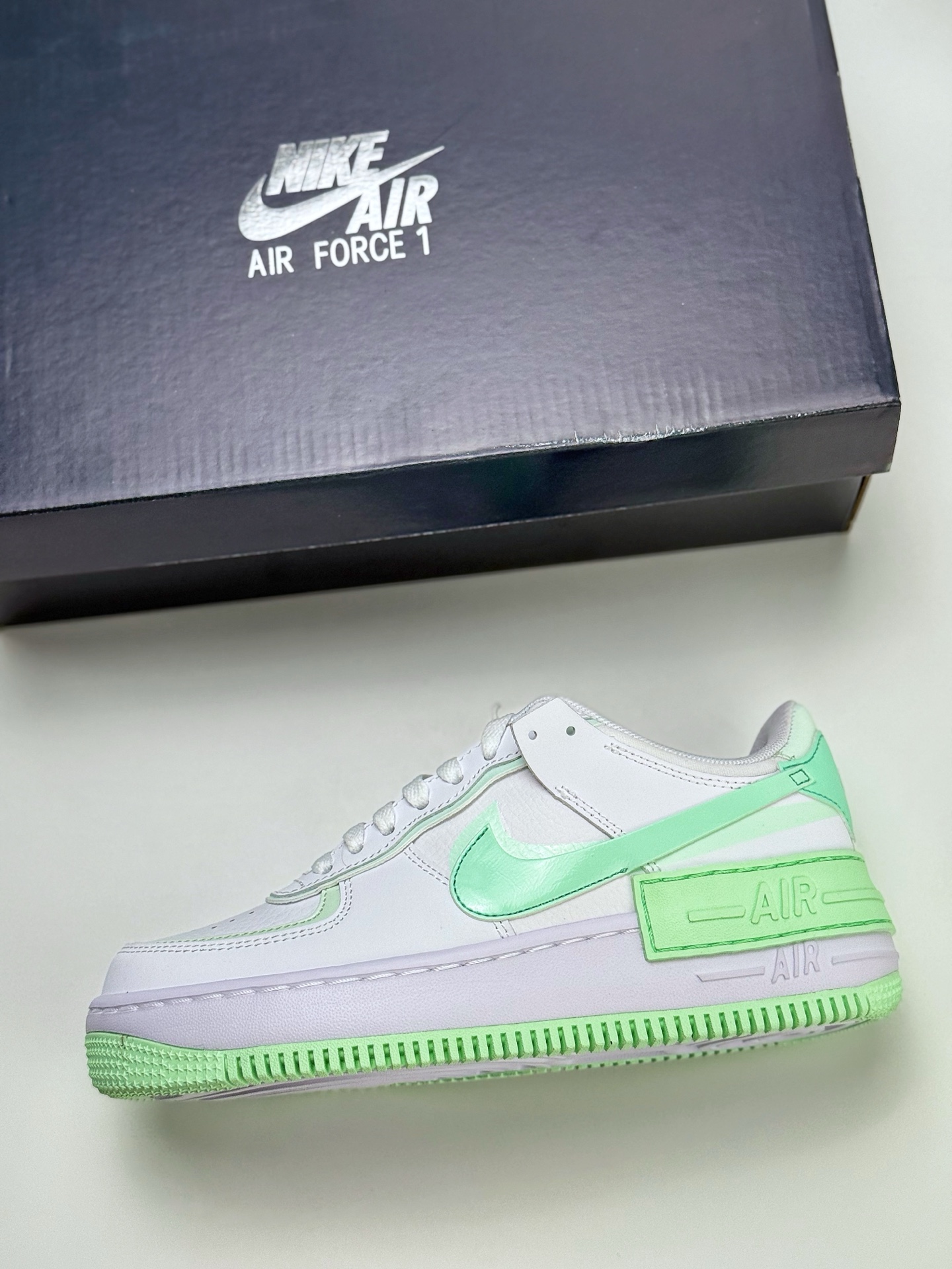 180 Nike Air Force 1 Low 07 Shadow 白绿 FZ3773-100