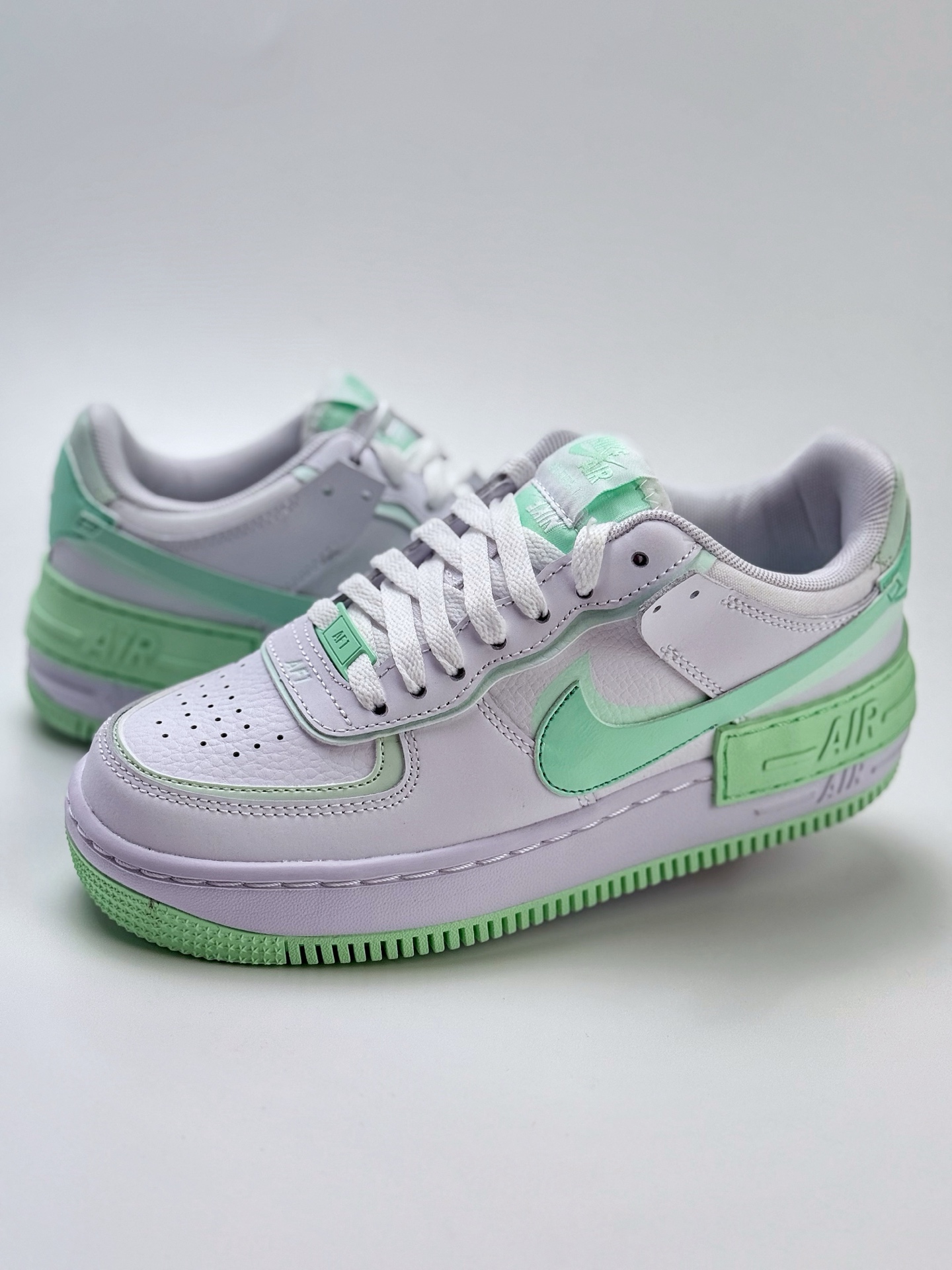 180 Nike Air Force 1 Low 07 Shadow 白绿 FZ3773-100