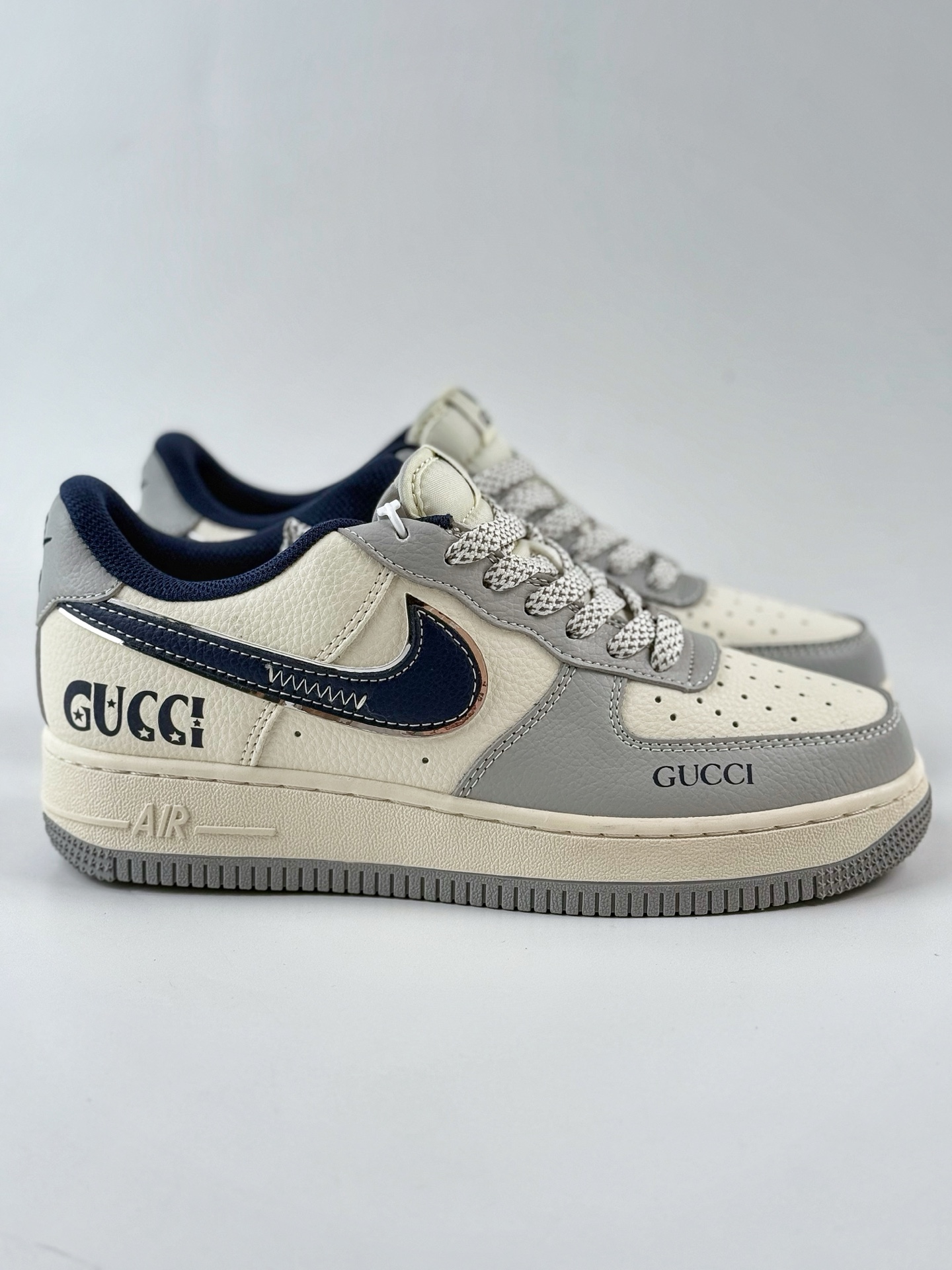 260 Nike Air Force 1 Low 07 x GUCCI 白灰蓝满天星 XS1958-543
