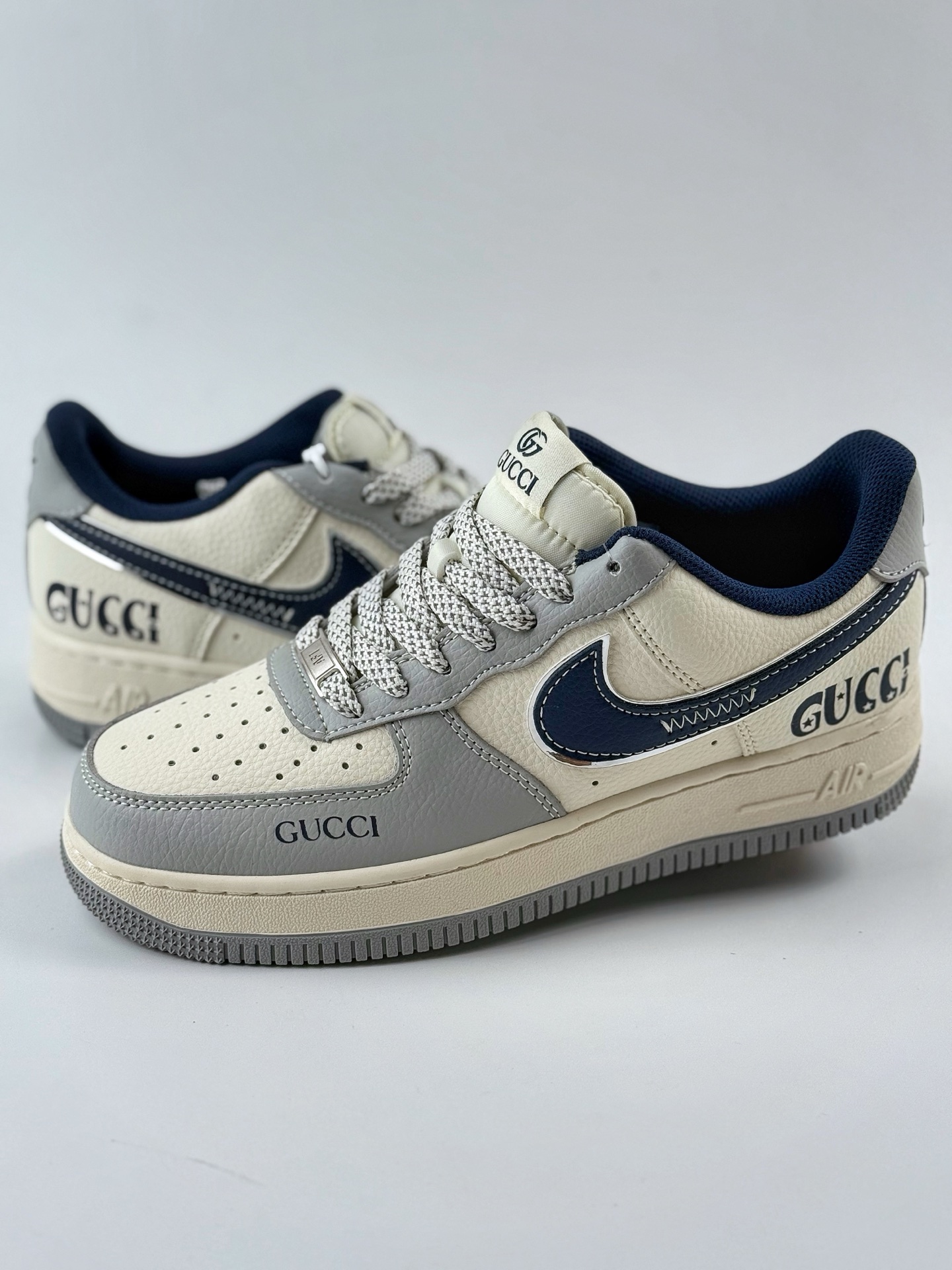 260 Nike Air Force 1 Low 07 x GUCCI 白灰蓝满天星 XS1958-543