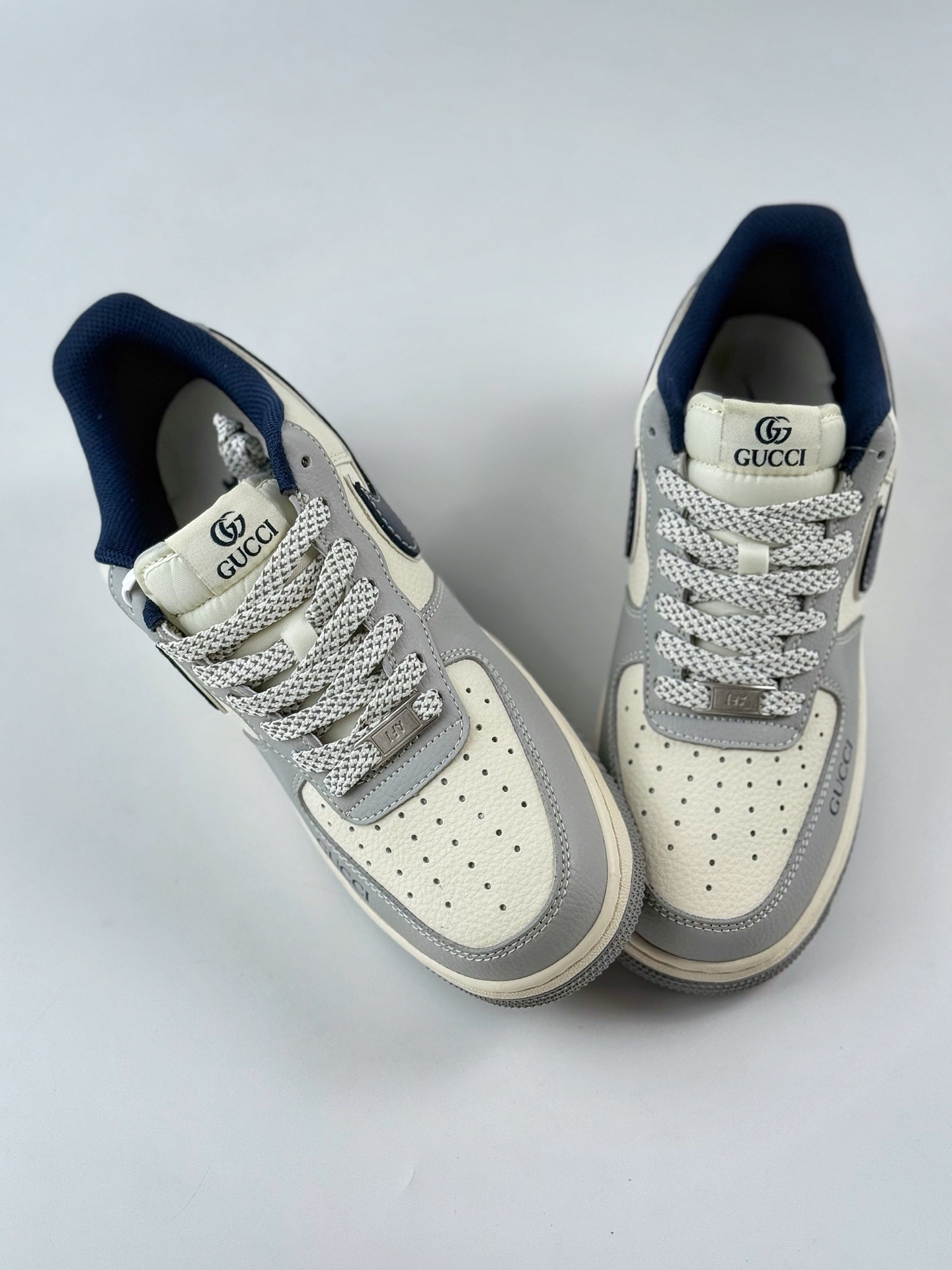 260 Nike Air Force 1 Low 07 x GUCCI 白灰蓝满天星 XS1958-543