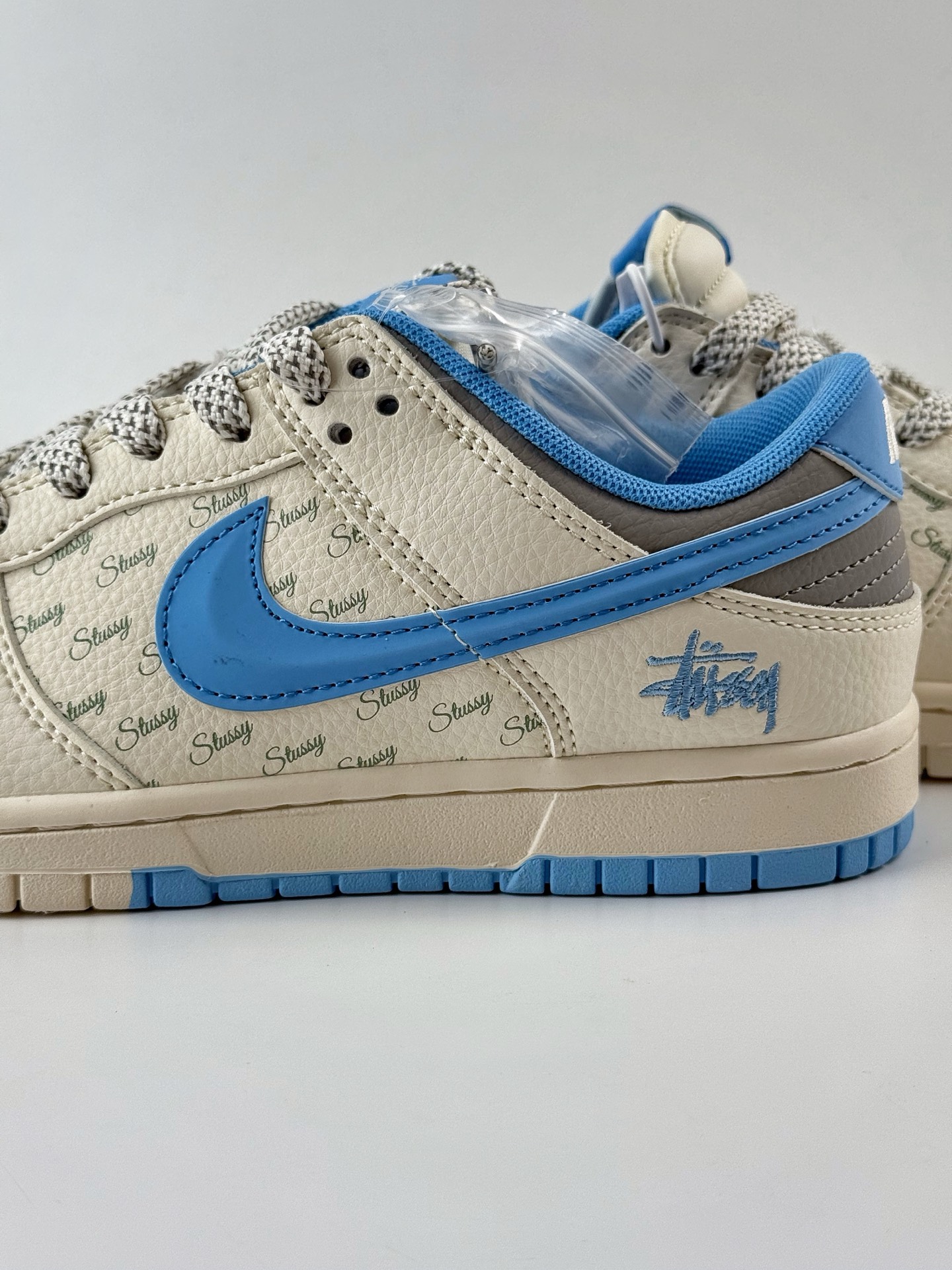 280 Nike SB Dunk Low x Stussy 白蓝小钩满天星 XS6089-539