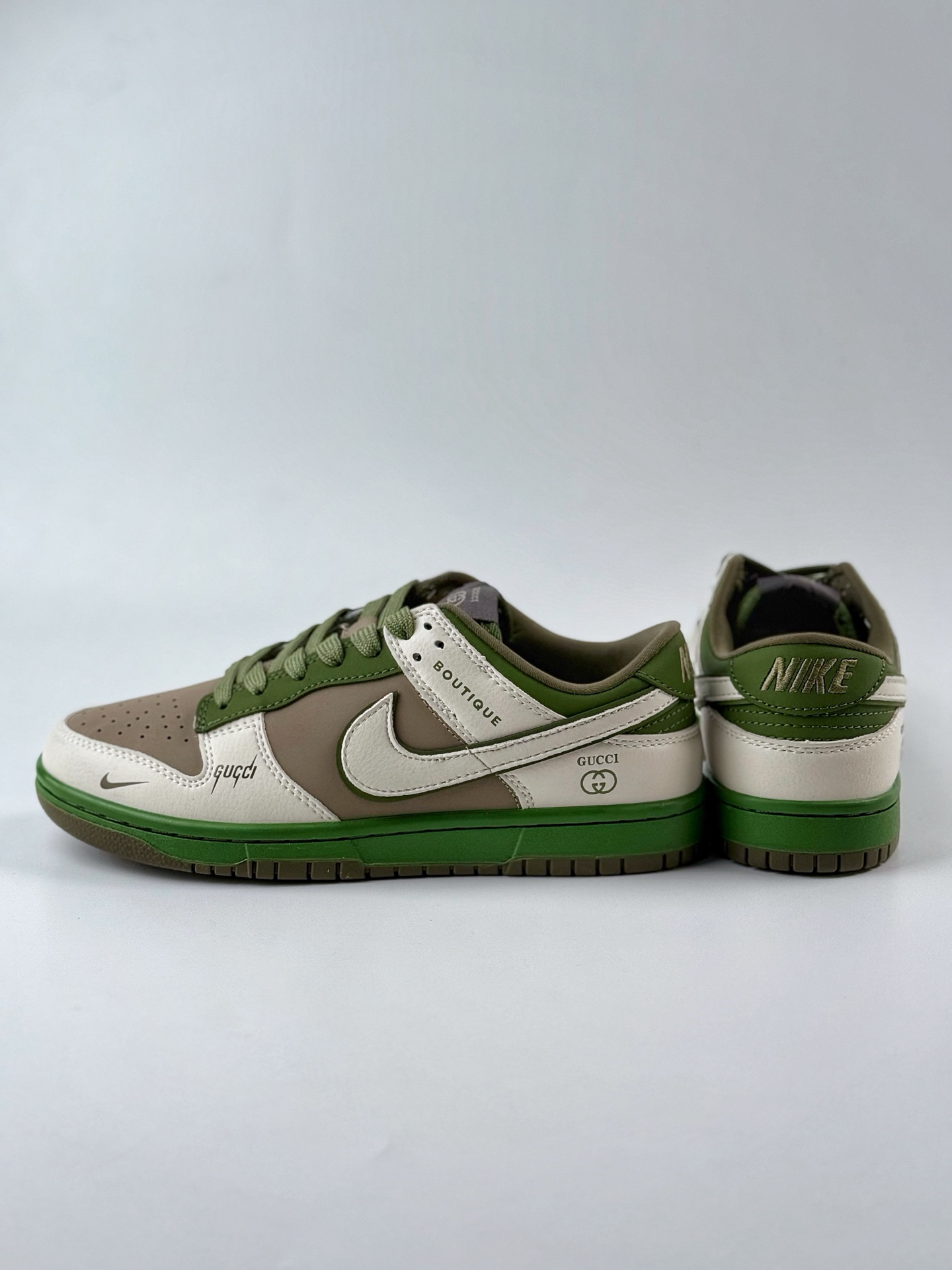 240 Nike SB Dunk Low x GUCCI 白棕绿小钩 XY2026-150