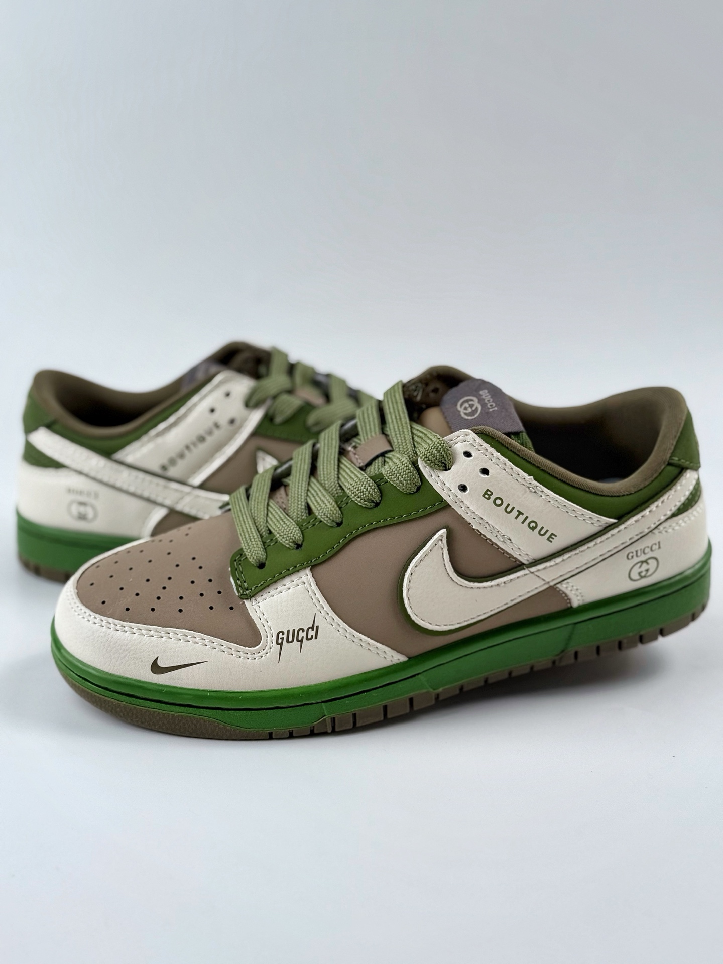 240 Nike SB Dunk Low x GUCCI 白棕绿小钩 XY2026-150