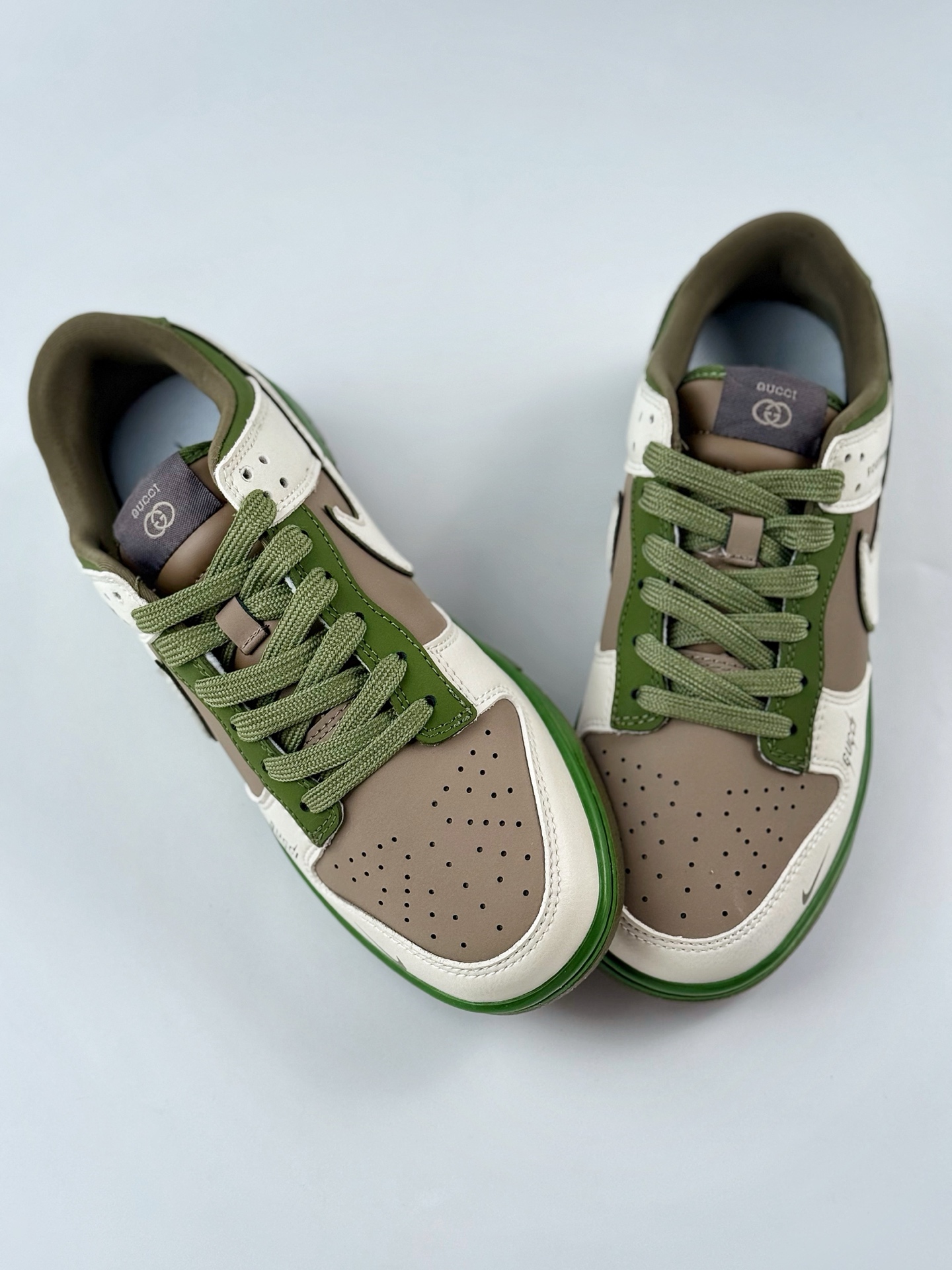 240 Nike SB Dunk Low x GUCCI 白棕绿小钩 XY2026-150