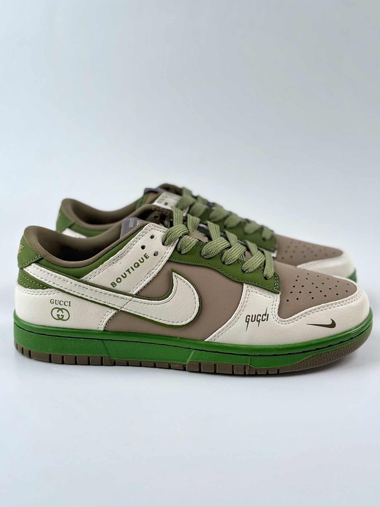 240 Nike SB Dunk Low x GUCCI 白棕绿小钩 XY2026-150