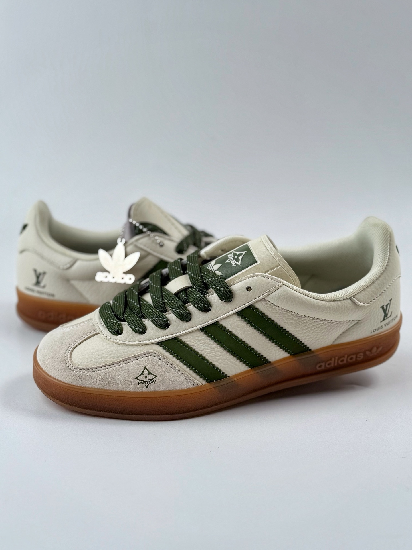 240 adidas originals Samba x Louis Vuitton 米白绿生胶满天星 DM1234-001