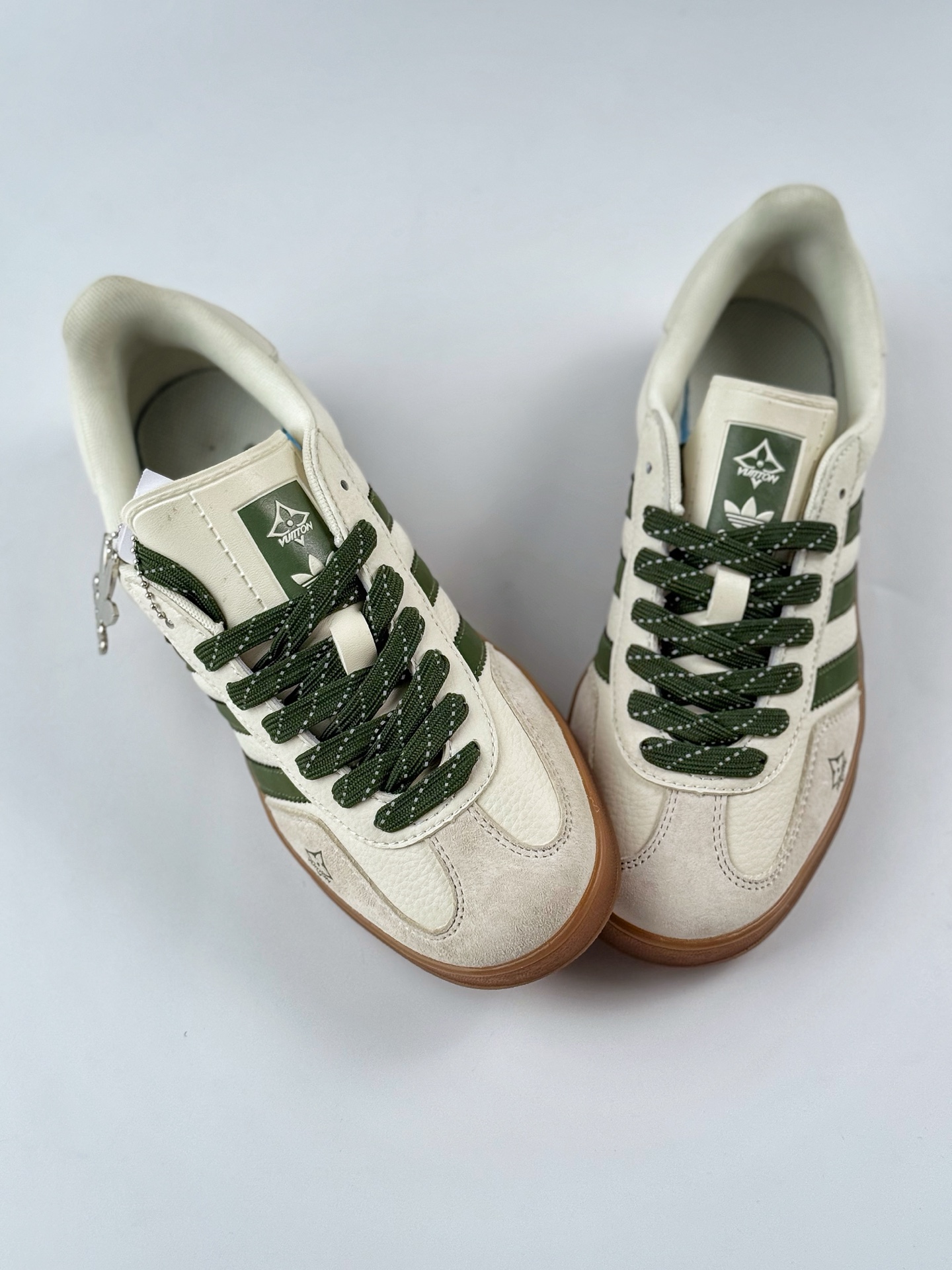 240 adidas originals Samba x Louis Vuitton 米白绿生胶满天星 DM1234-001
