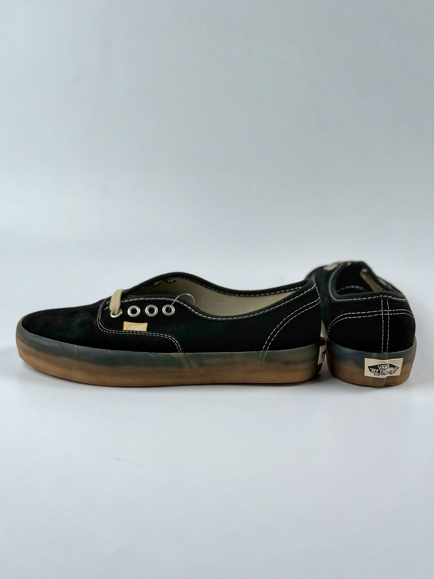 150 Vans Premium Authentic 麂皮复古半透明包边男女休闲鞋低帮板鞋