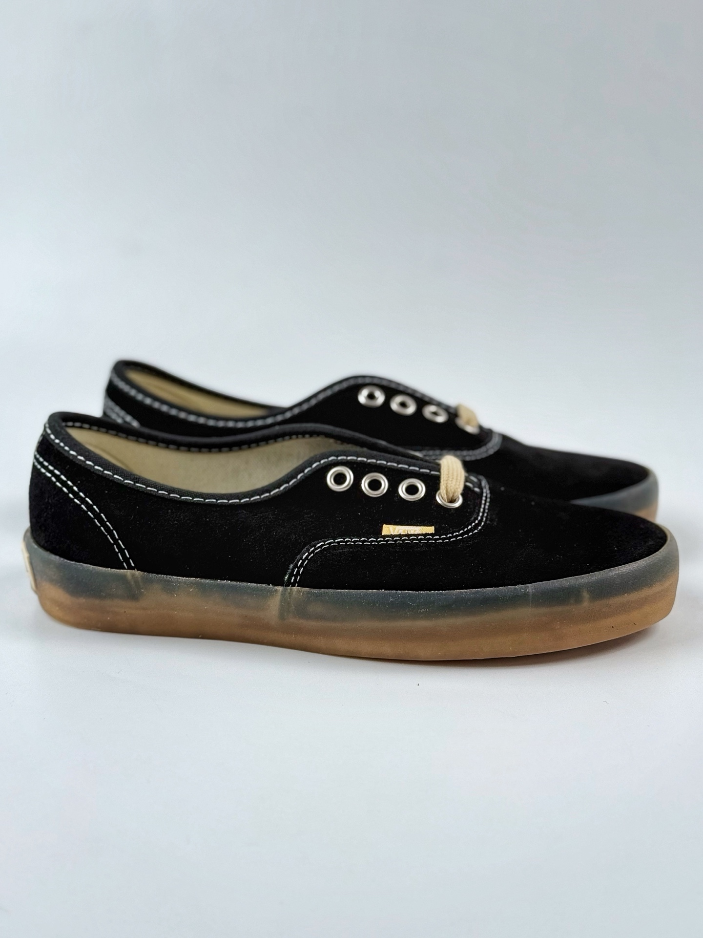 150 Vans Premium Authentic 麂皮复古半透明包边男女休闲鞋低帮板鞋