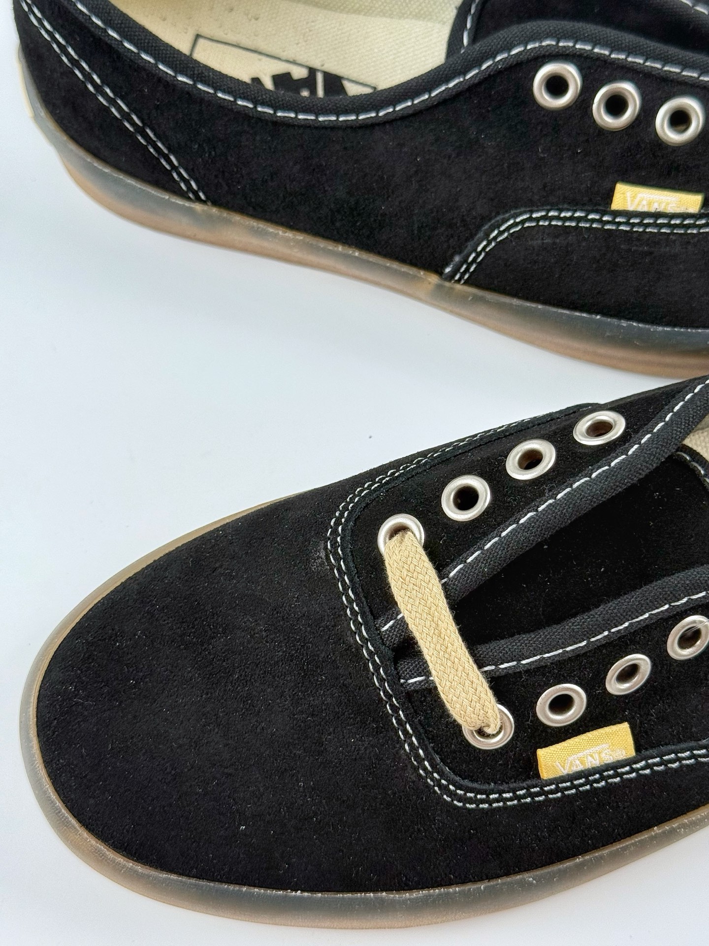 150 Vans Premium Authentic 麂皮复古半透明包边男女休闲鞋低帮板鞋
