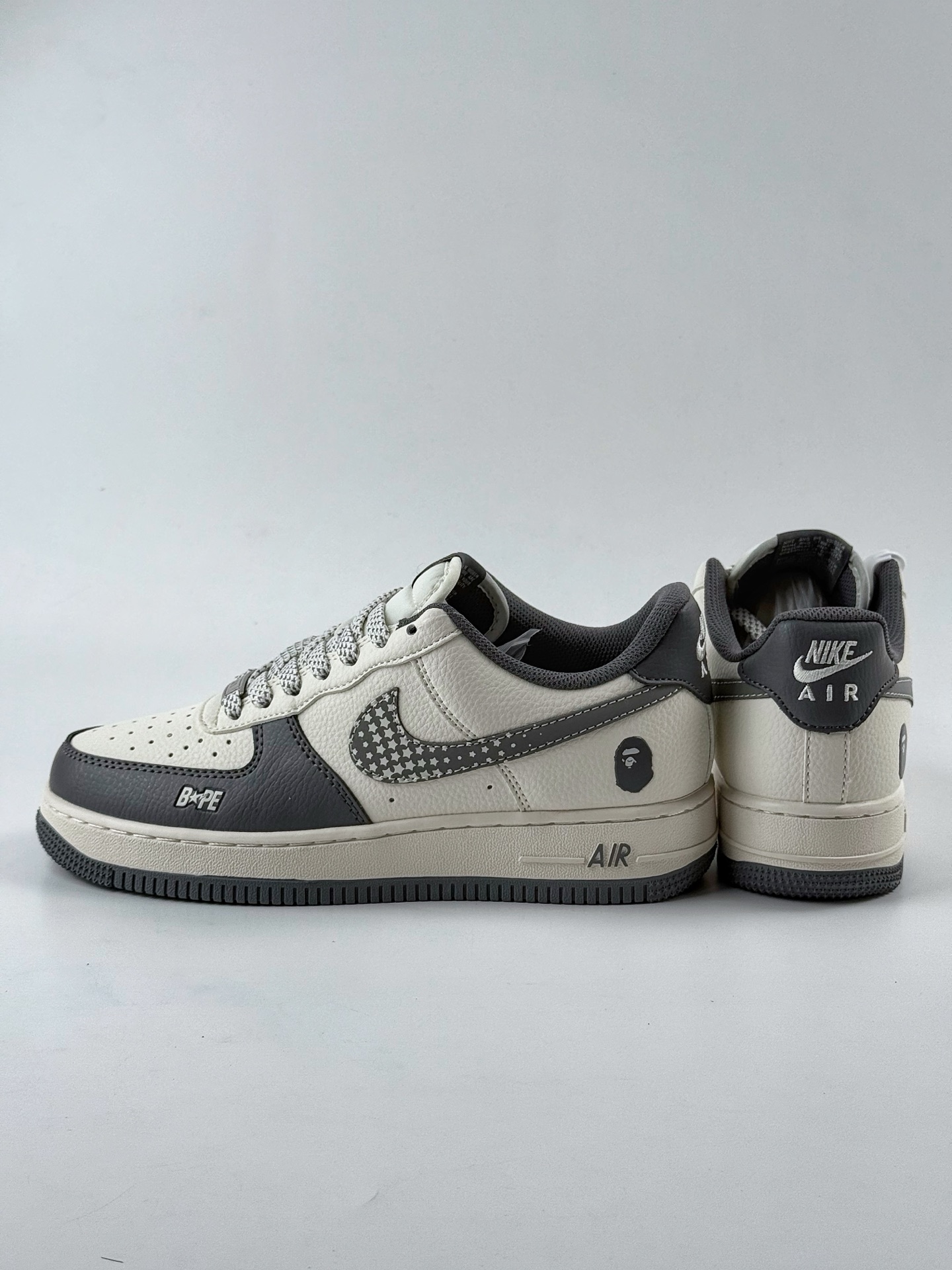 260 Nike Air Force 1 Low 07 x BAPE 白灰满天星 XS1958-570