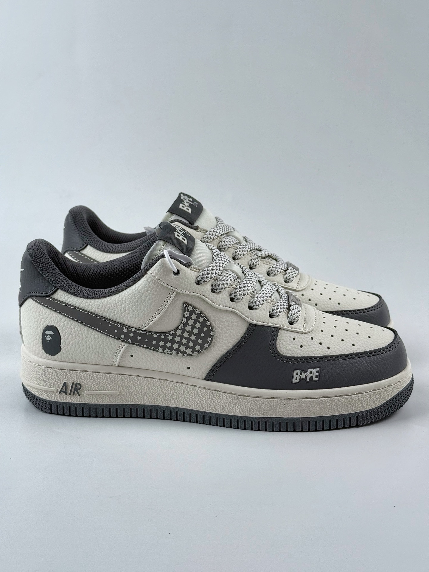 260 Nike Air Force 1 Low 07 x BAPE 白灰满天星 XS1958-570