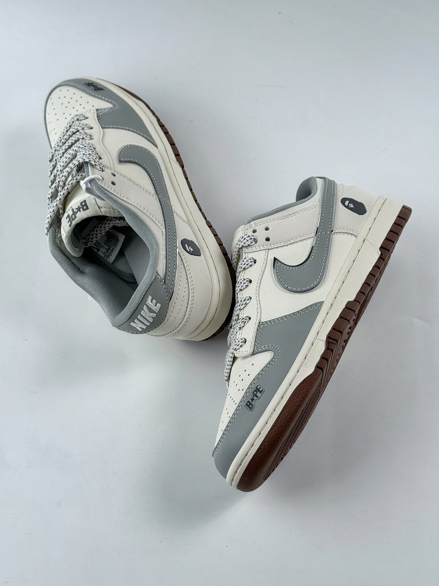 280 Nike SB Dunk Low x BAPE 灰白满天星 JJ2508-558