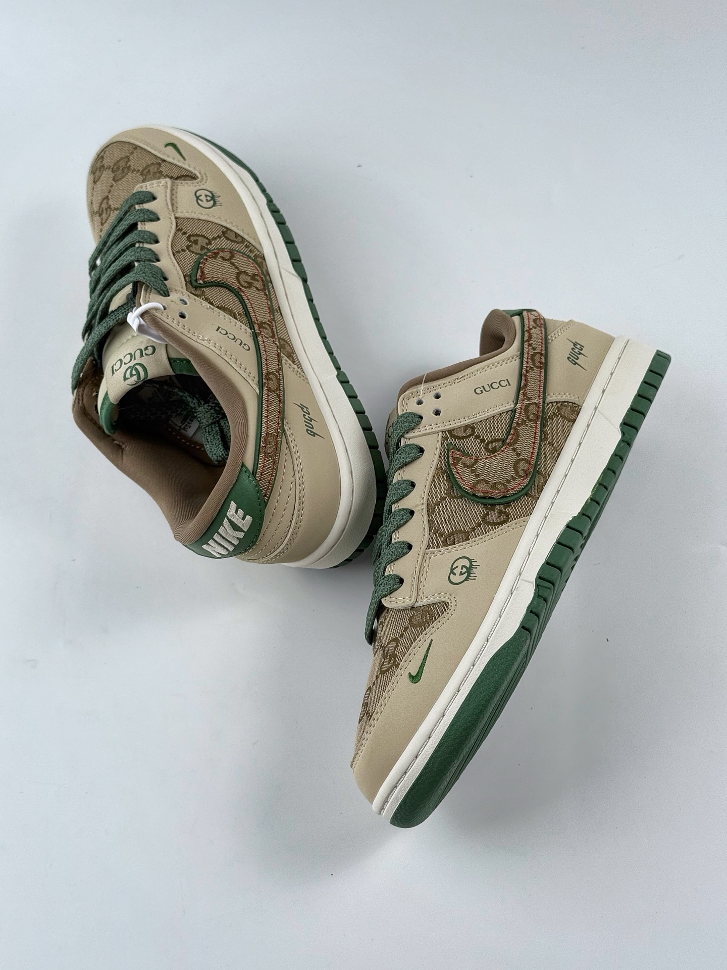 240 Nike SB Dunk Low x GUCCI 棕绿小钩 XD1588-208