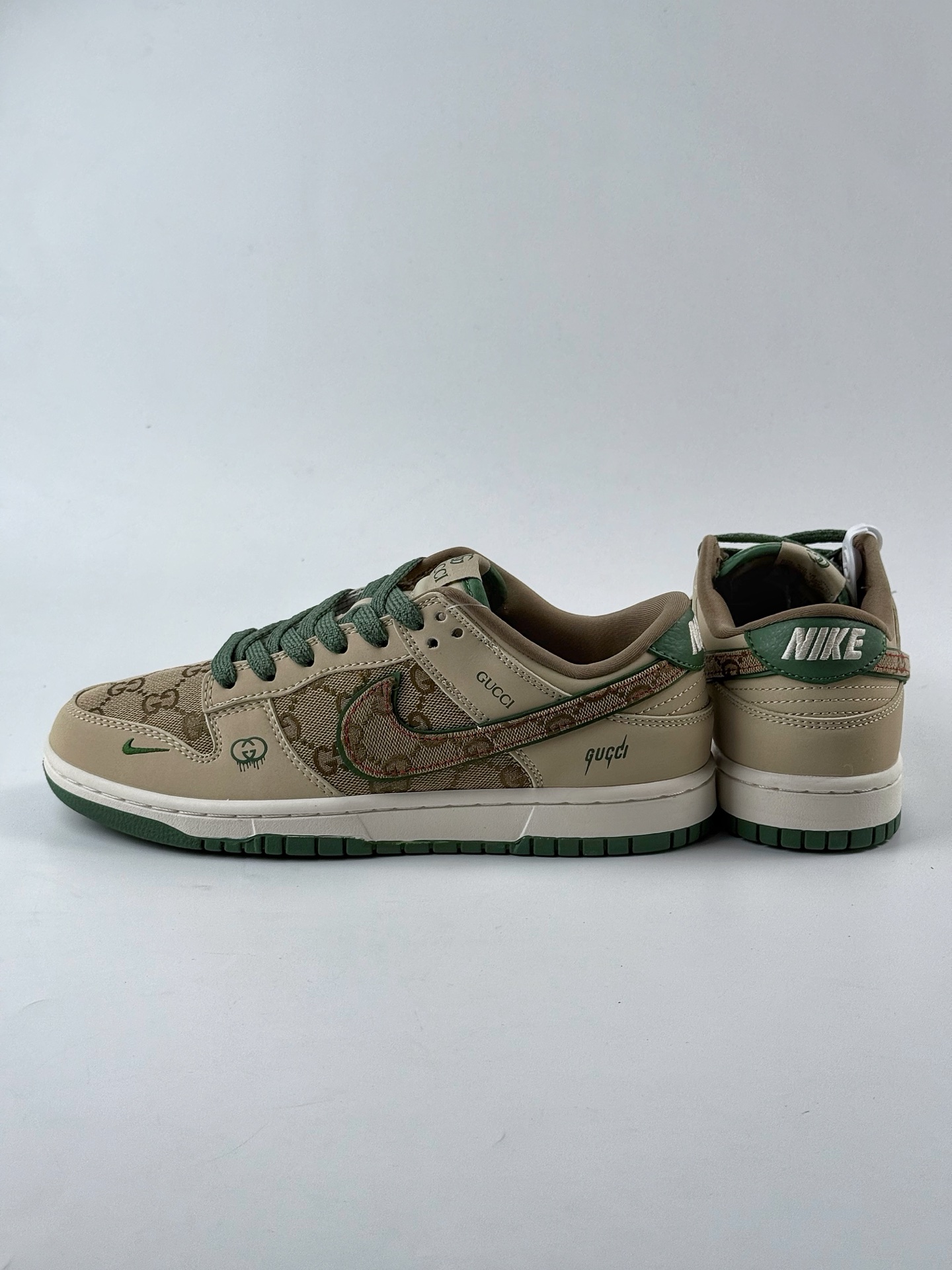 240 Nike SB Dunk Low x GUCCI 棕绿小钩 XD1588-208