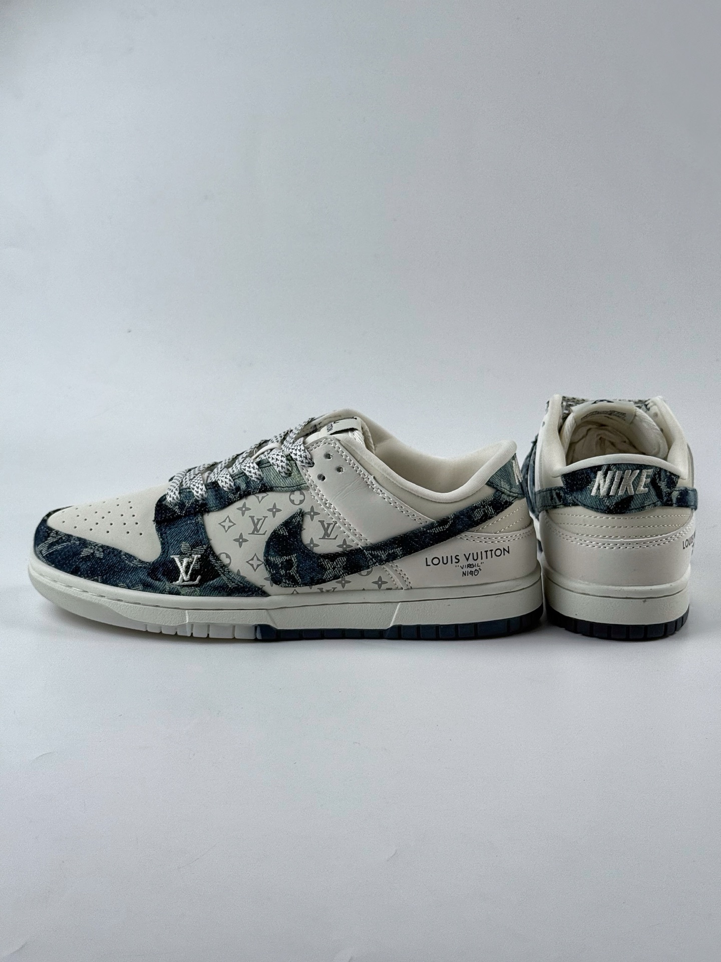 280 Nike SB Dunk Low x Louis Vuitton 白蓝牛仔布满天星 CH8311-288