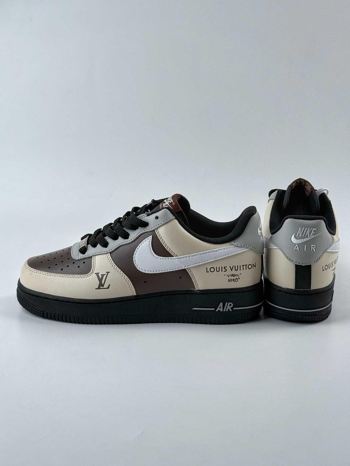 Nike Air Force 1 Low 07 x Louis Vuitton 米棕黑 808788-625