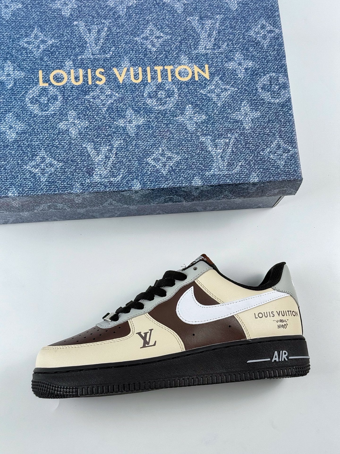 Nike Air Force 1 Low 07 x Louis Vuitton 米棕黑 808788-625
