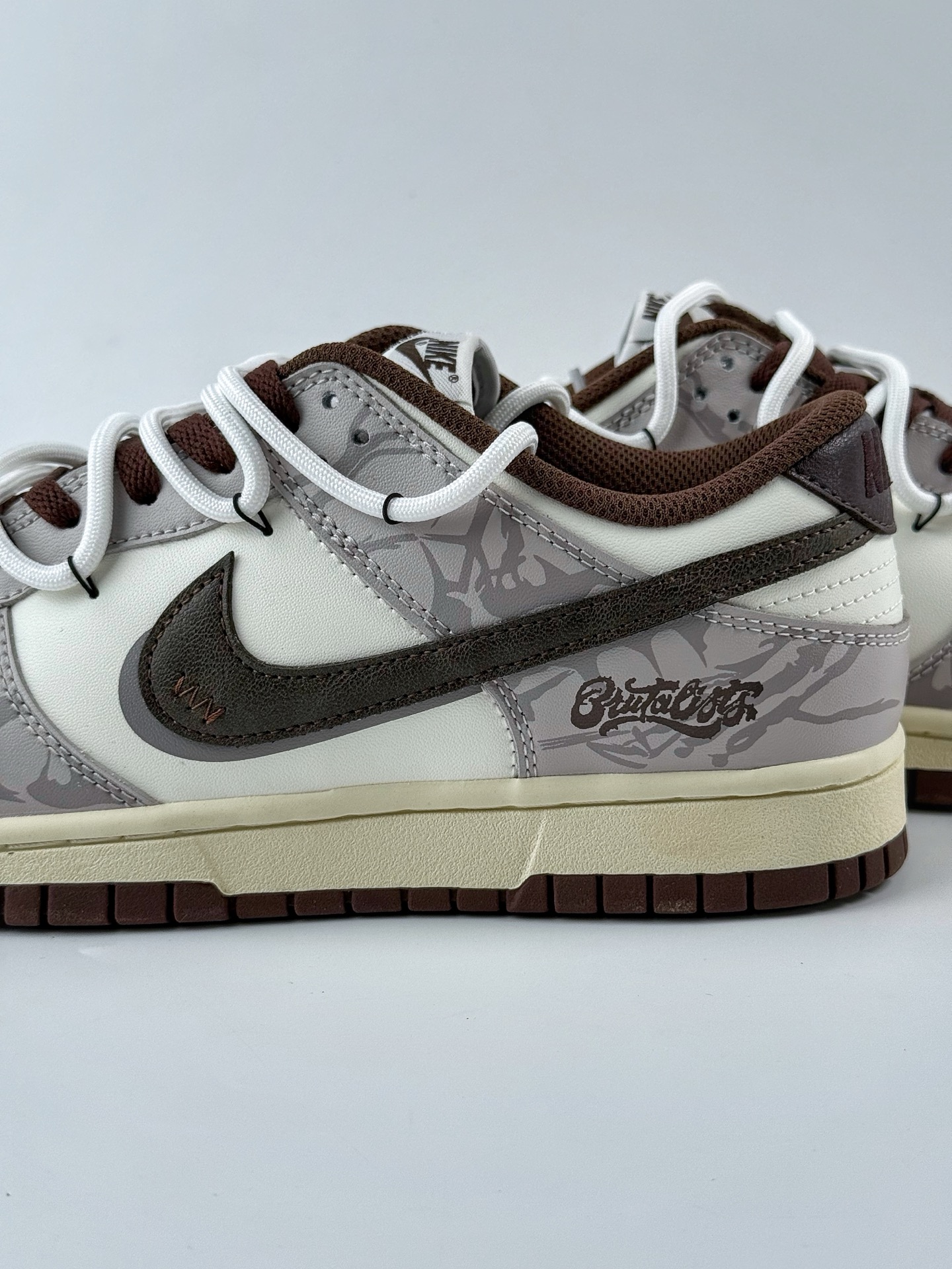 Nike SB Dunk Low 考拉派对 破碎网格 美式复古 工装 机能风 棕 DD1503-124