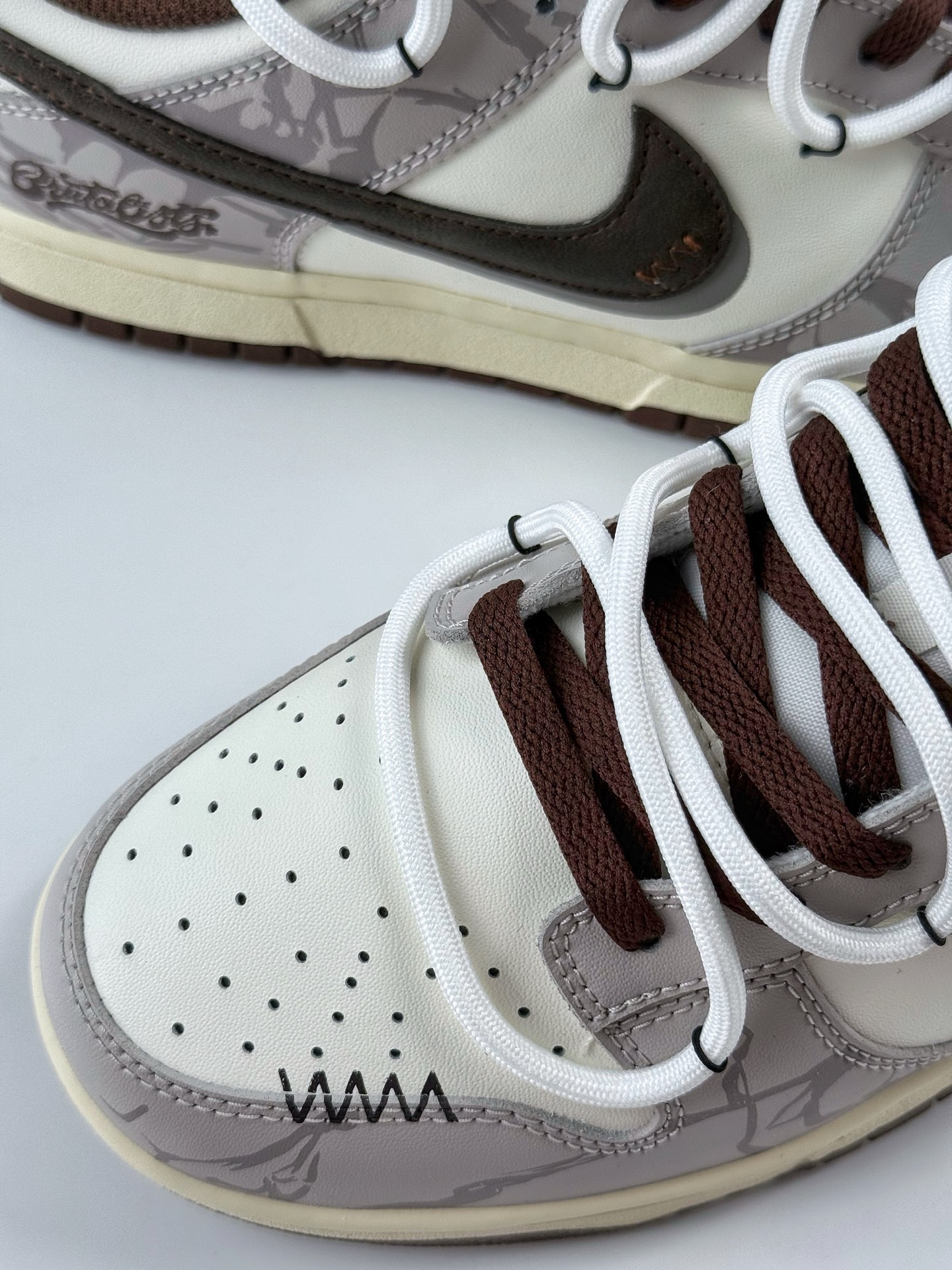 Nike SB Dunk Low 考拉派对 破碎网格 美式复古 工装 机能风 棕 DD1503-124